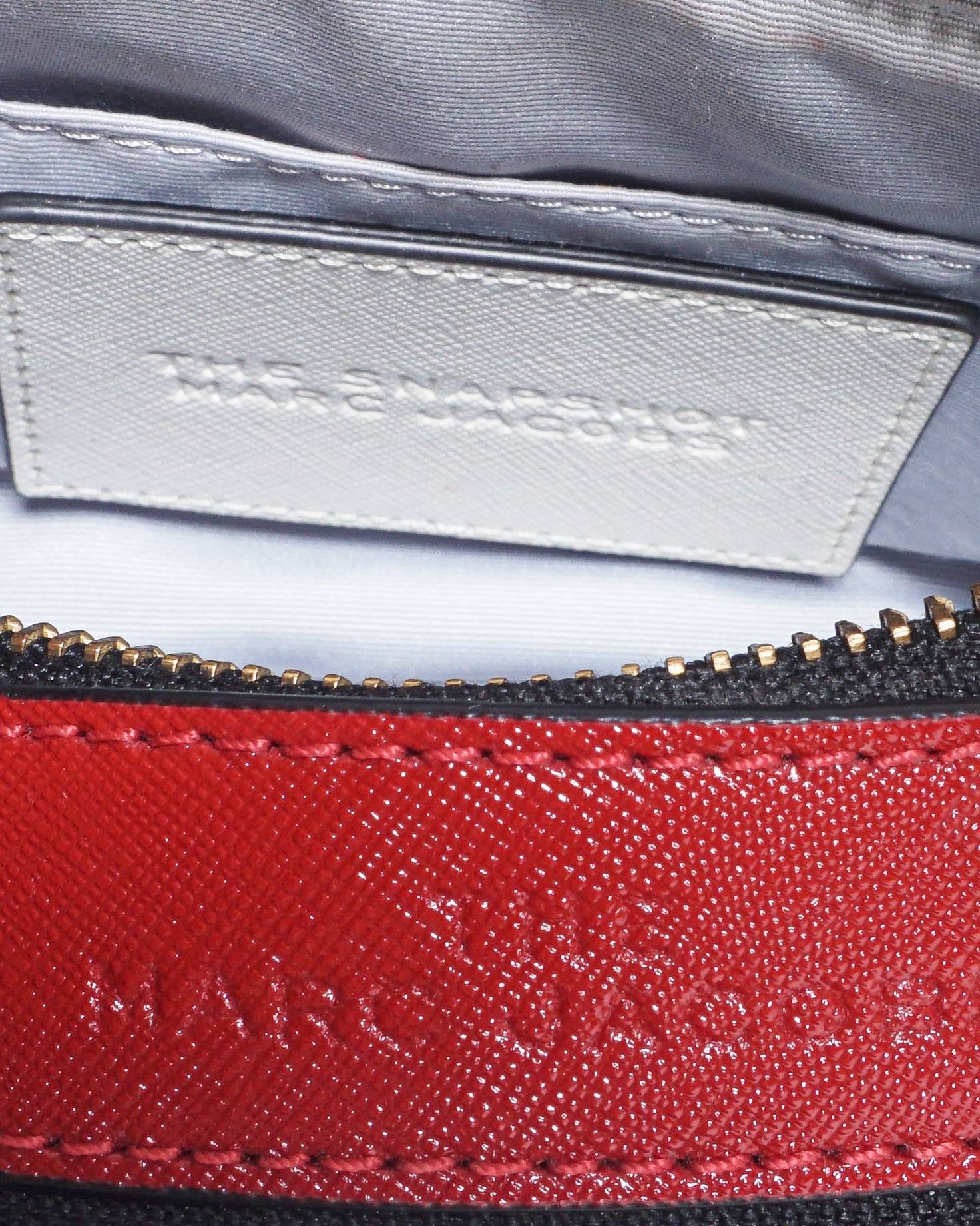 Marc Jacobs Red Saffiano Leather The Americana Snapshot Bag