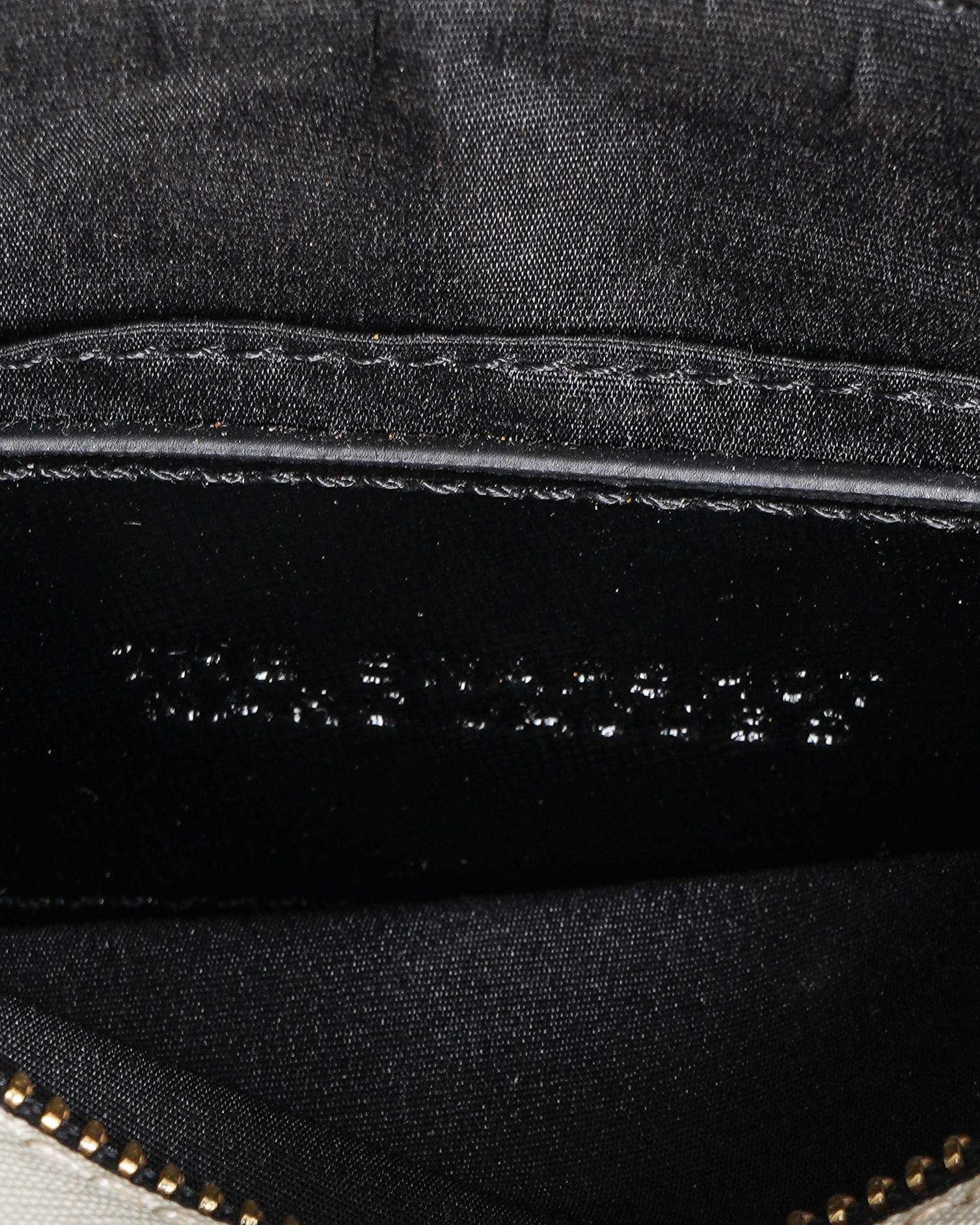 Marc Jacobs Marc Jacob Black & White Saffiano Leather Snapshot Camera Bag