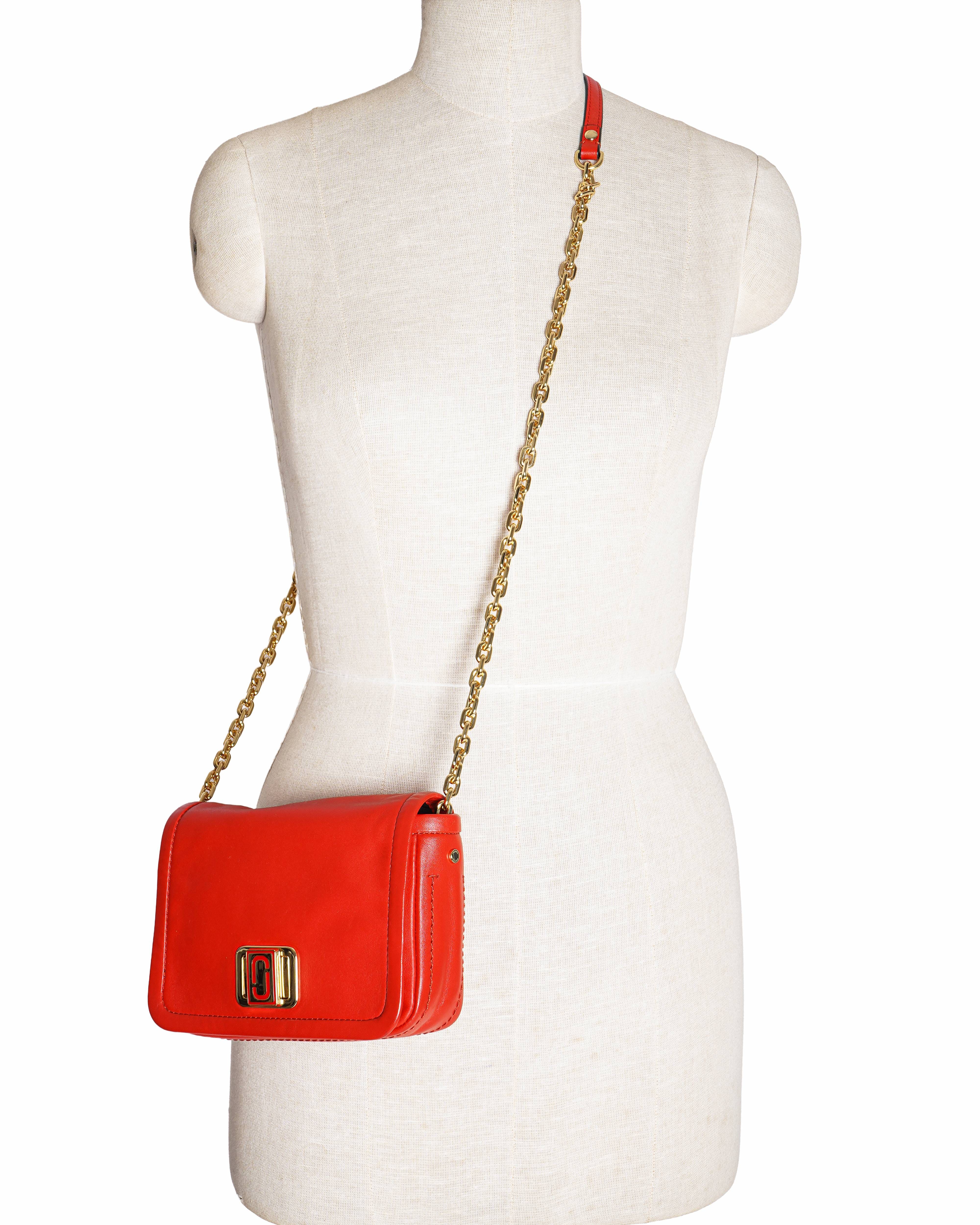 Marc Jacobs Cayenne Pepper The Mini Squeeze Chain Handle Cross Body Bag
