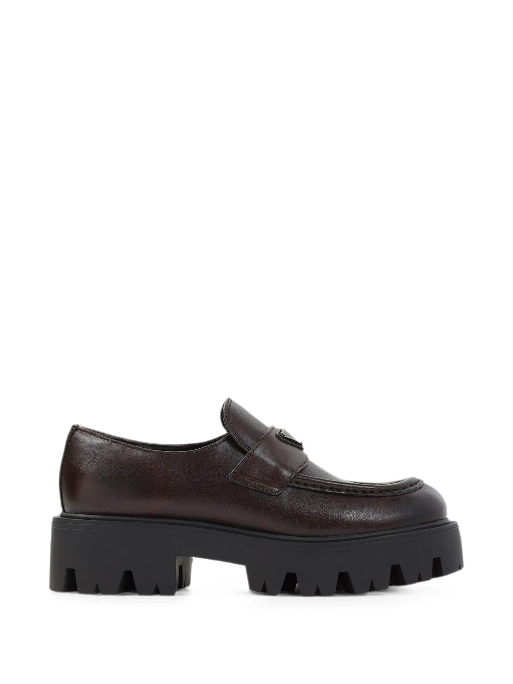 Prada logo - plaque loafers