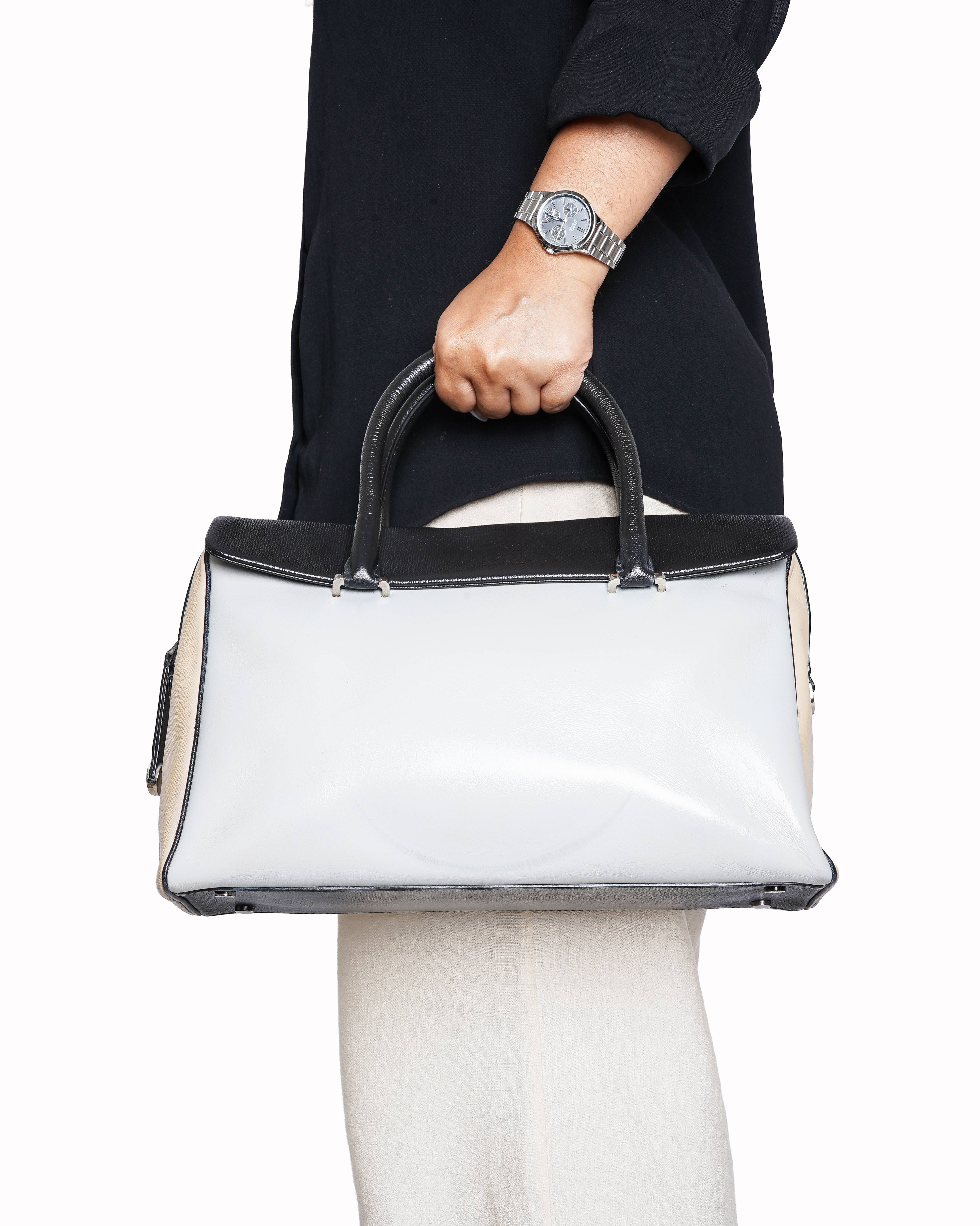 Tiffany & Co. Color Block Peyton Satchel Handbag