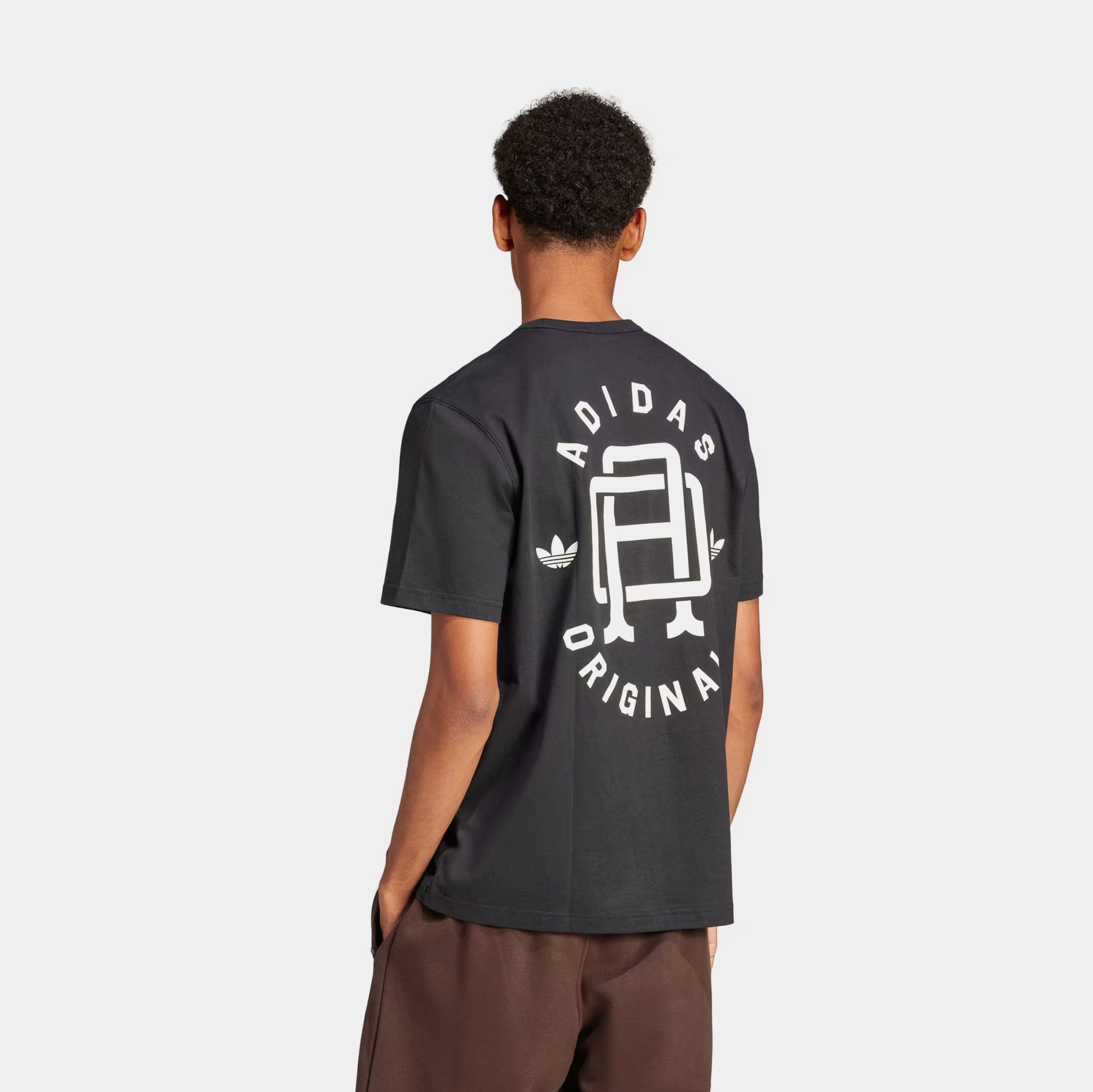 adidas Originals Varsity Mens Short Sleeve Shirt (Black/White)