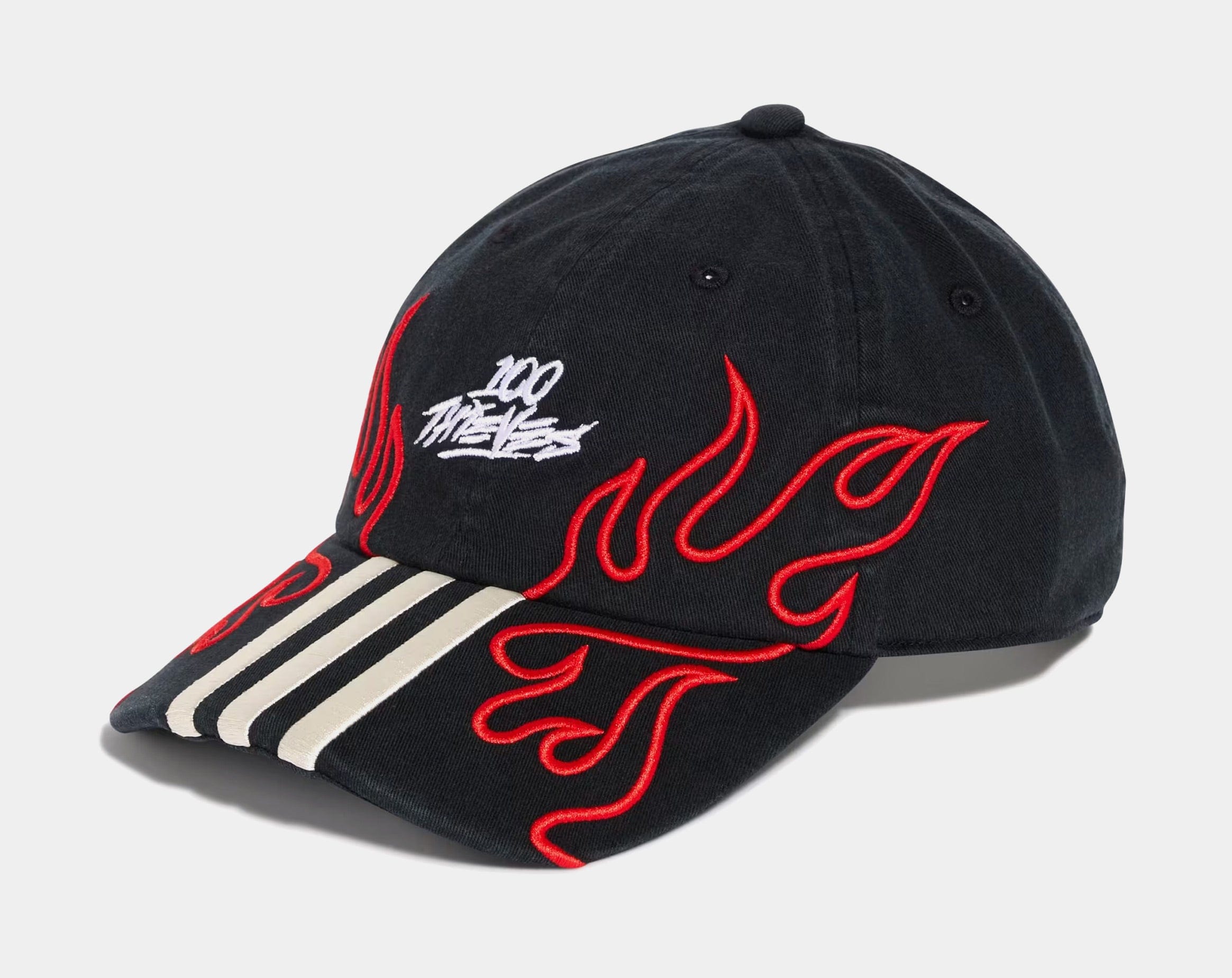 adidas 100 Thieves Snapback Mens Hat (Black/Red)