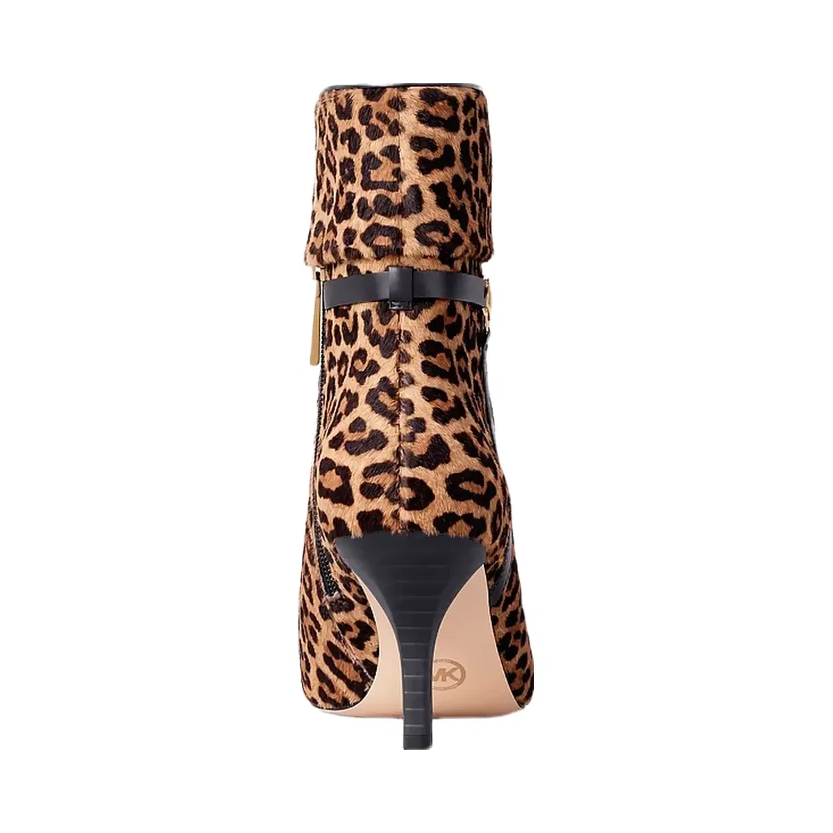 Michael Kors Nalia Leopard Print Calf Hair Boot DK CAMEL MLT