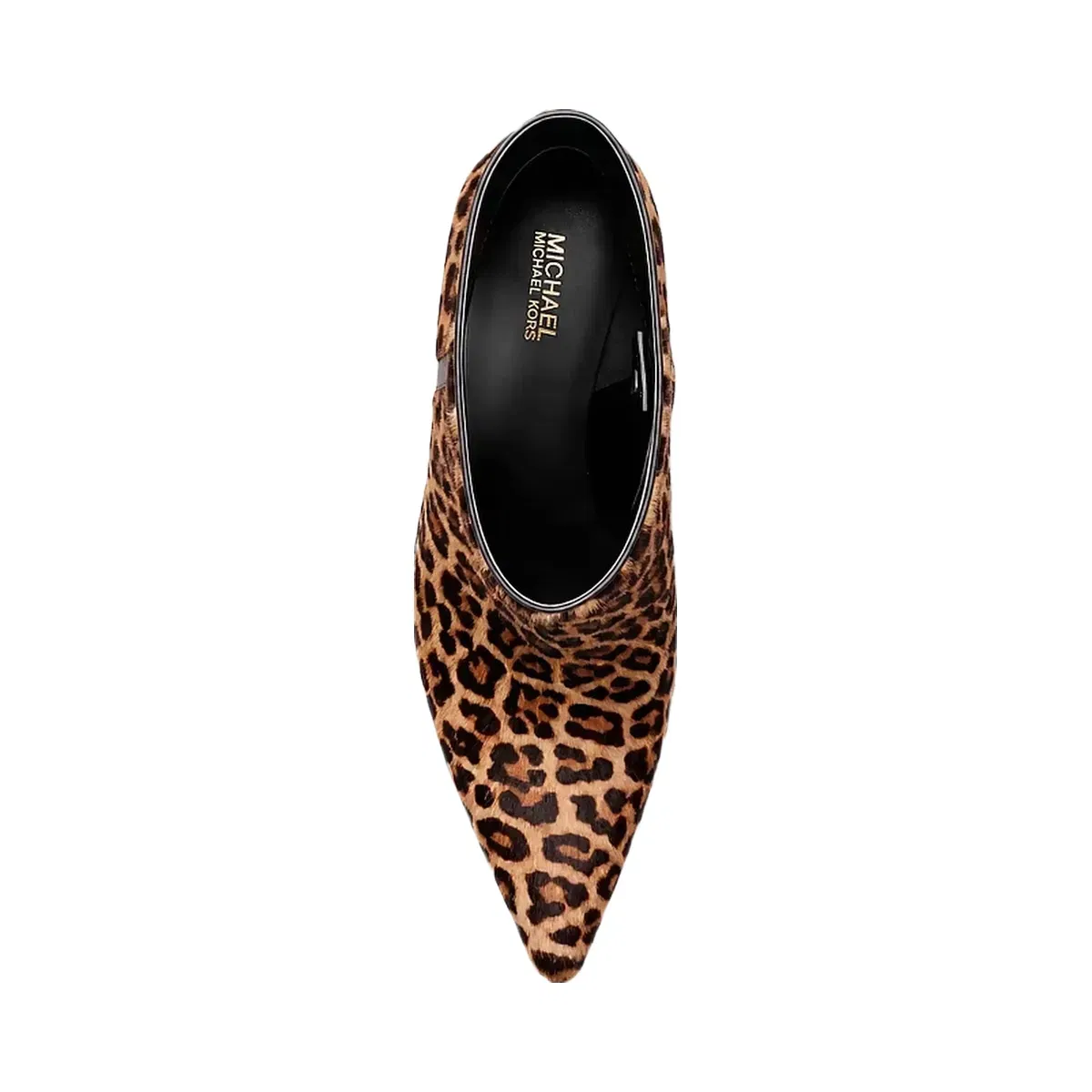 Michael Kors Nalia Leopard Print Calf Hair Boot DK CAMEL MLT