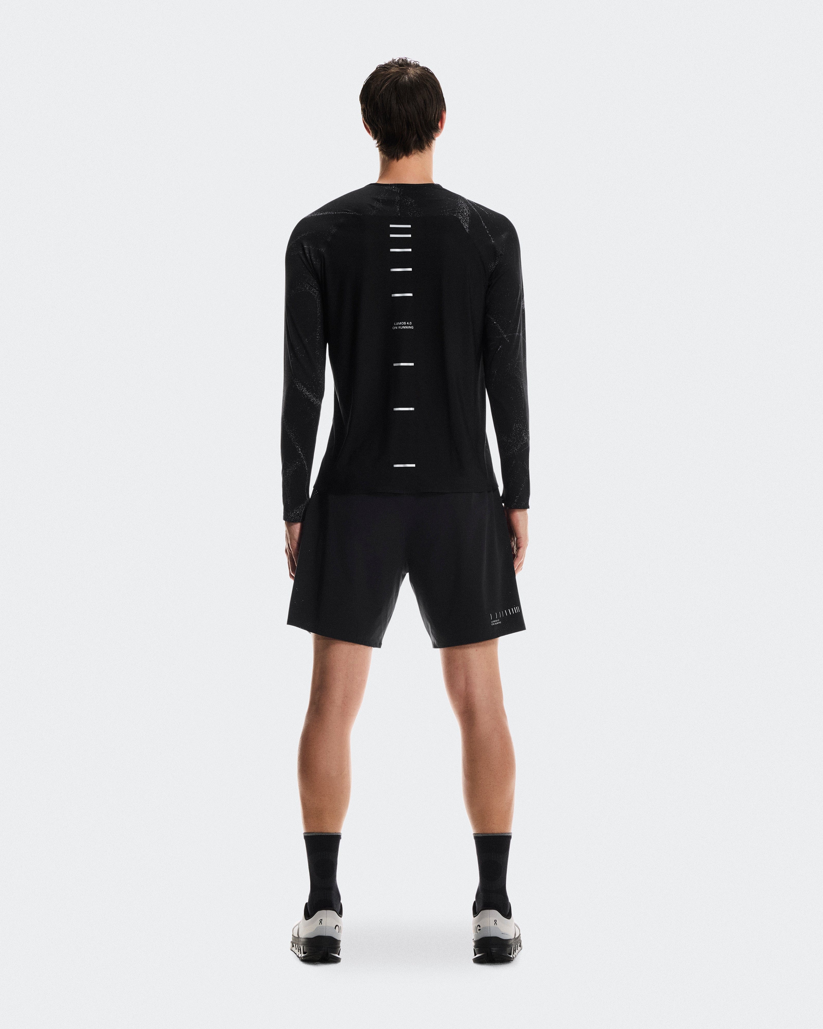 On Running On Performance Shorts Lumos Eclipse | Black