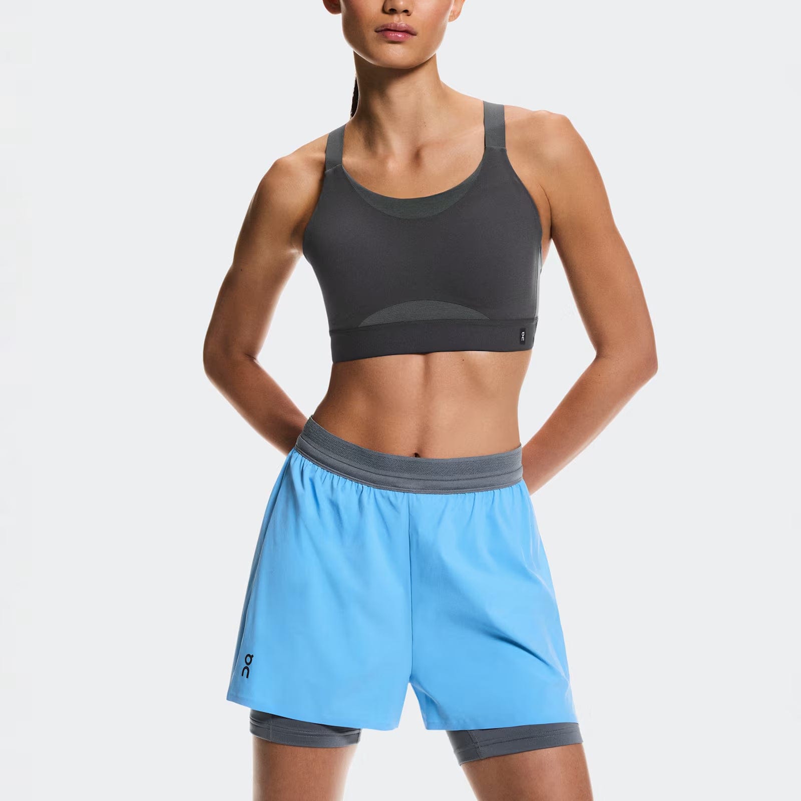 On Running On 3" Performance 2/1 Shorts Gourami | Rock (Women'S)