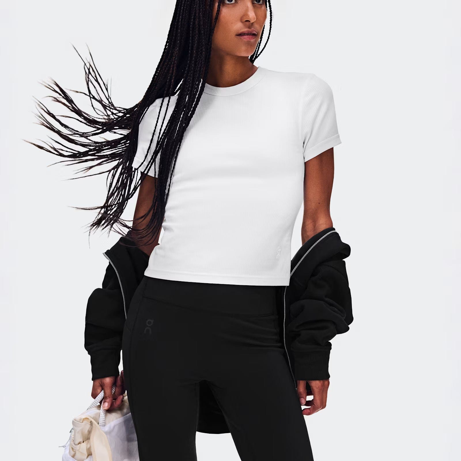 On Running On All - Day Ribbed T - Shirt White (Women'S)