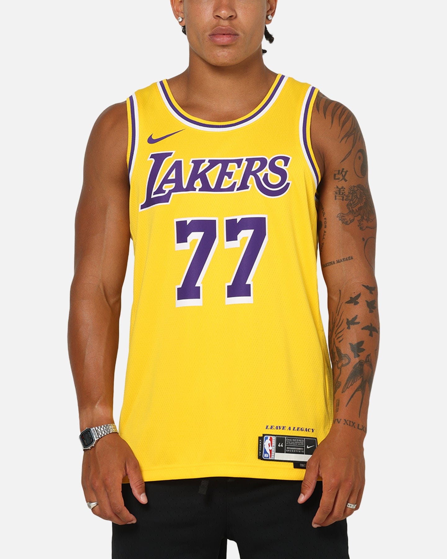 Nike Luka Doncic Los Angeles Lakers #77 Icon Edition 2022/23 Nike Dri - Fit NBA Swingman Jersey Amarillo/Doncic
