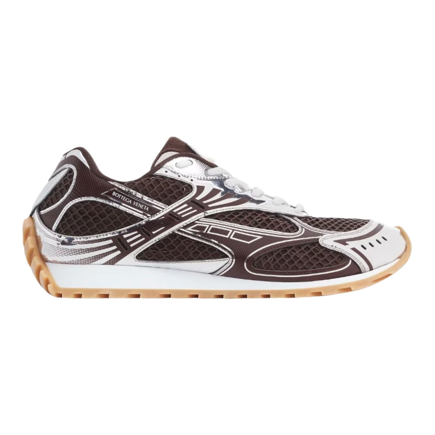 Bottega Veneta Orbit Brown Silver