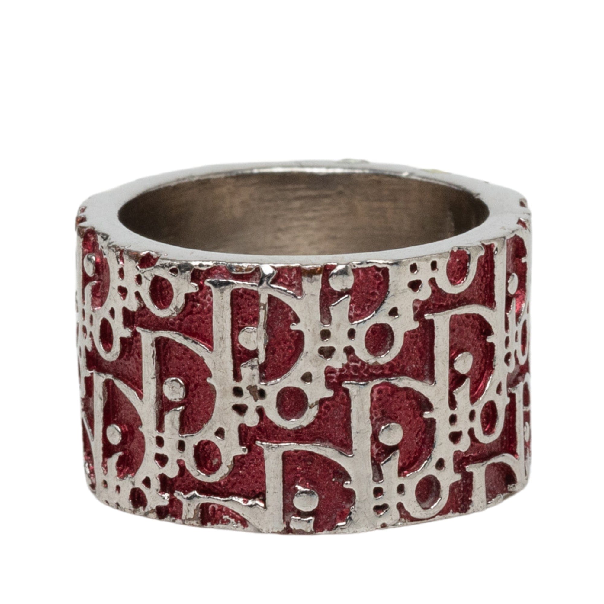 Dior Trotter Brass and Enamel Band Ring