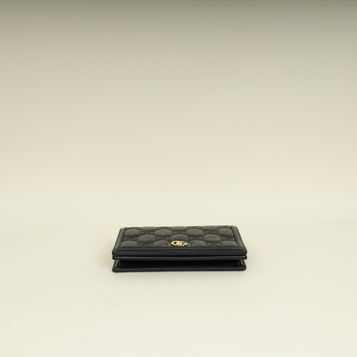 Gucci Black GG Matelasse Wallet on Chain