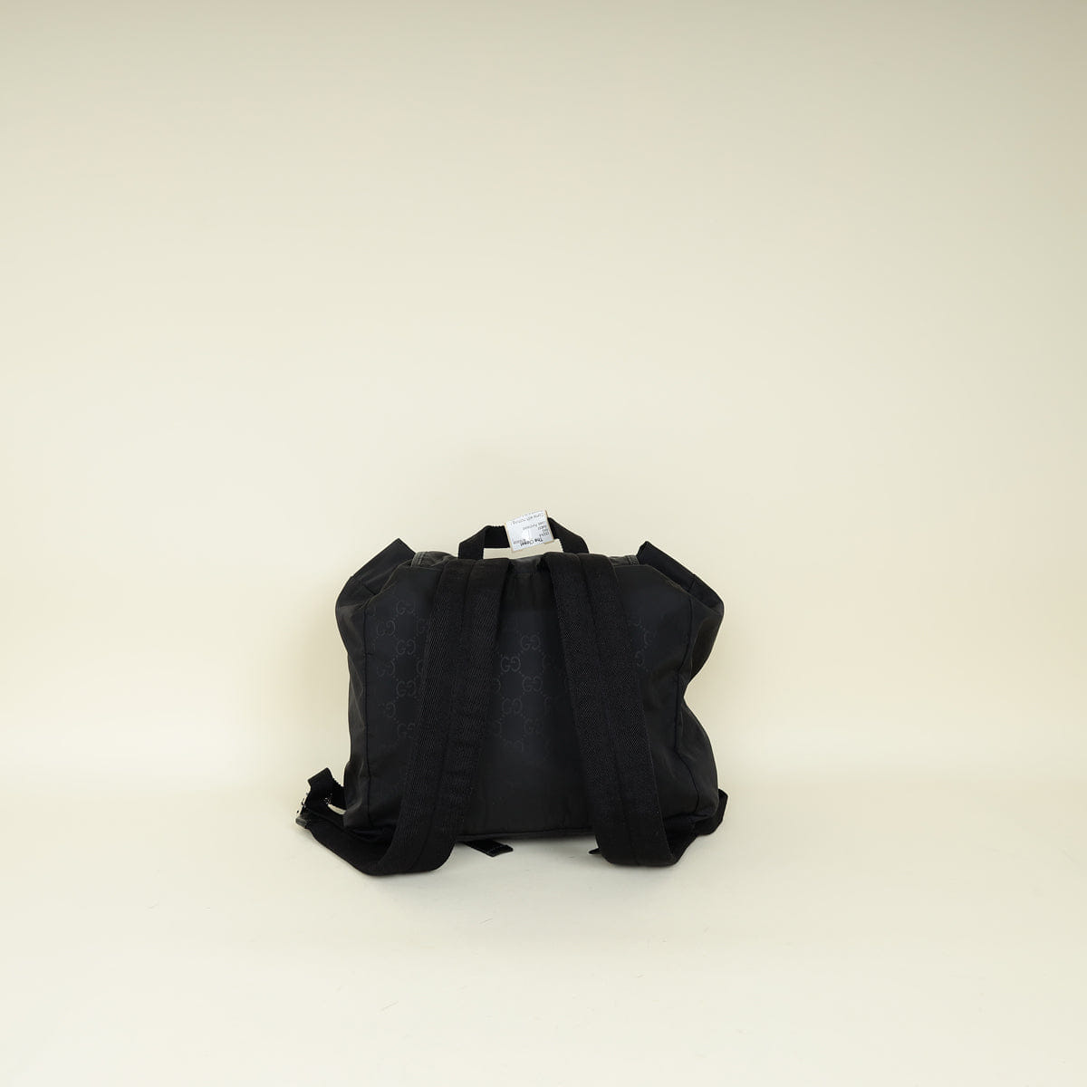 Gucci Black GG Drawstring Backpack Bag