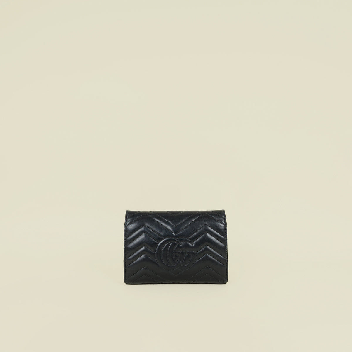 Gucci Black GG Marmont Wallet on Chain