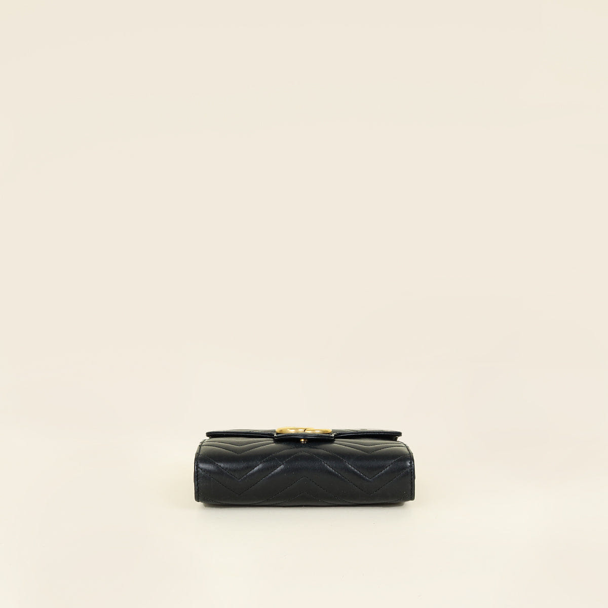 Gucci Black GG Marmont Wallet on Chain