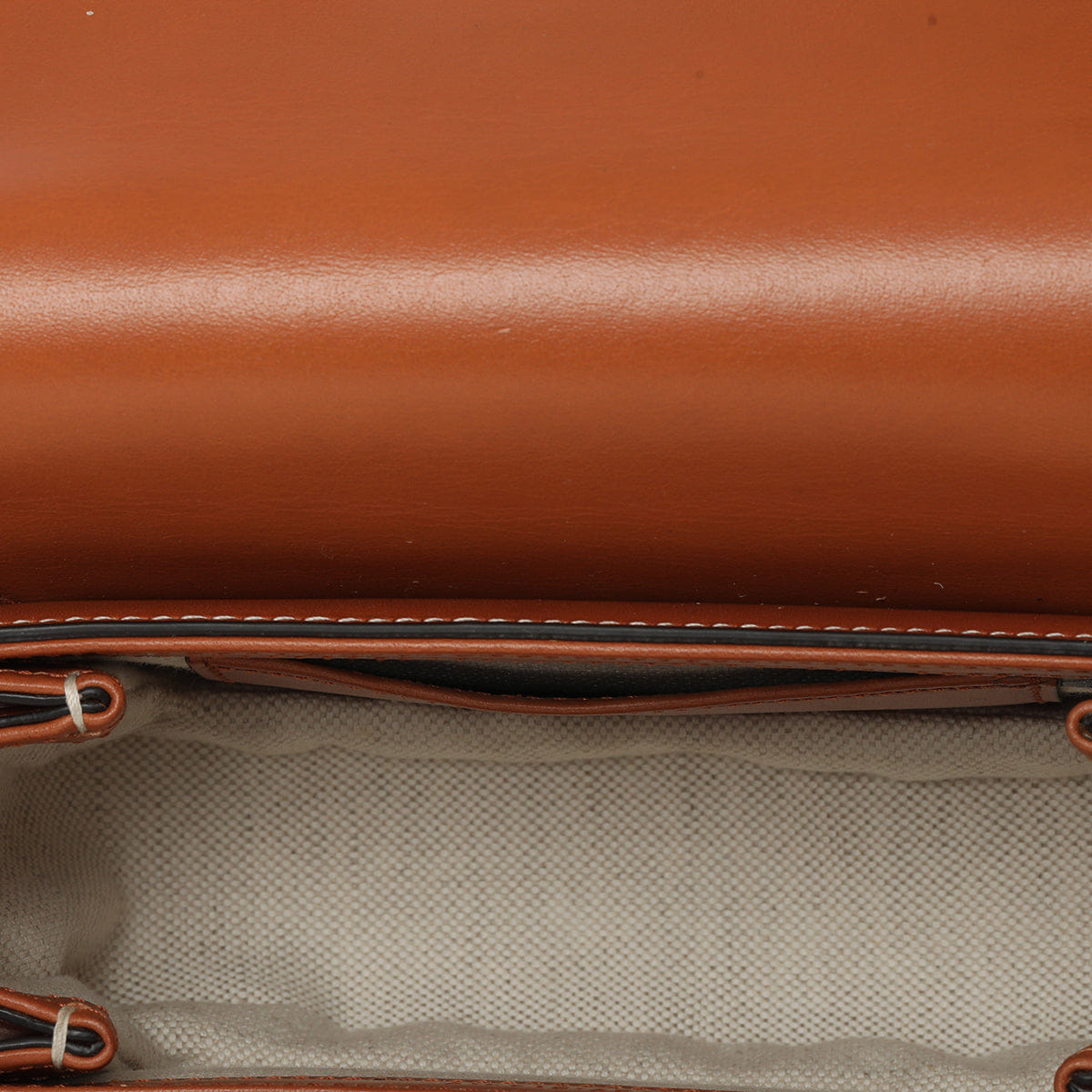 Gucci Brown Smooth Leather Bamboo 1947 Mini Belt Bag