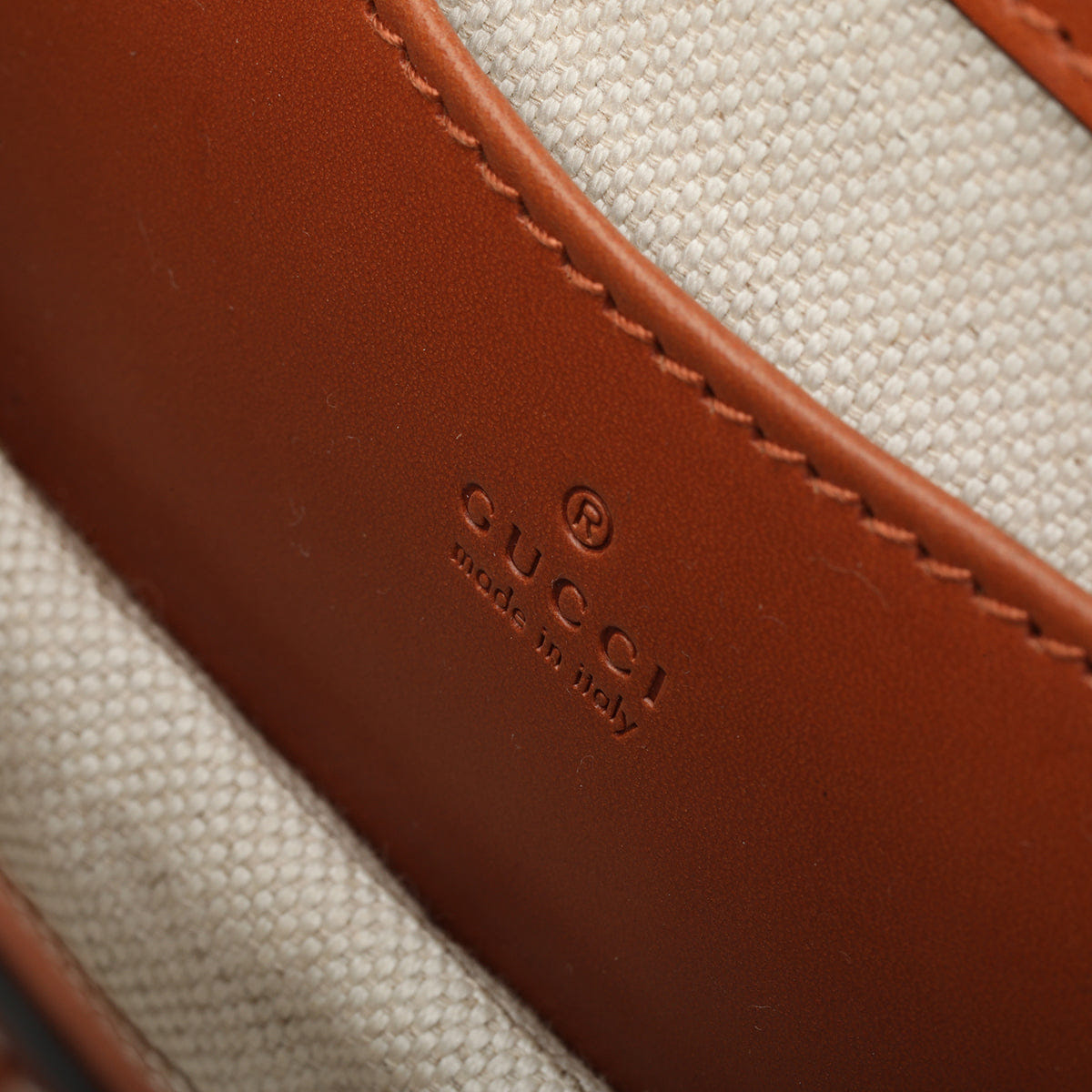 Gucci Brown Smooth Leather Bamboo 1947 Mini Belt Bag