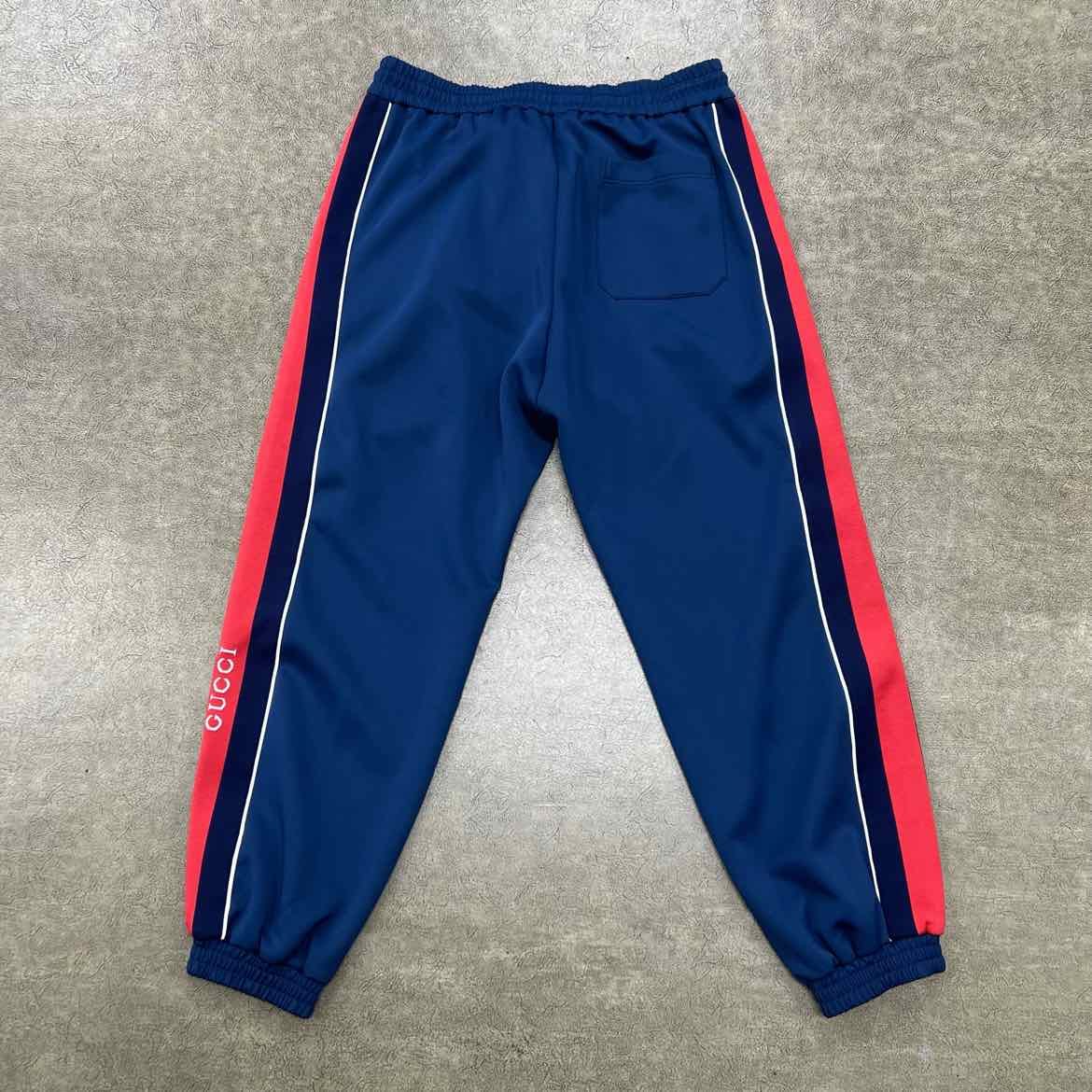 Gucci Track Pants NEOPRENE Navy New Size 2XL