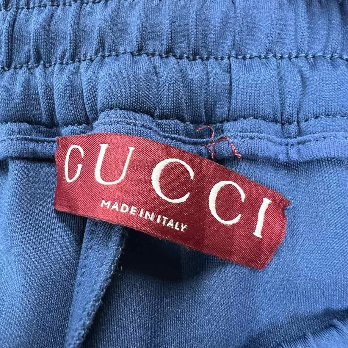 Gucci Track Pants NEOPRENE Navy New Size 2XL