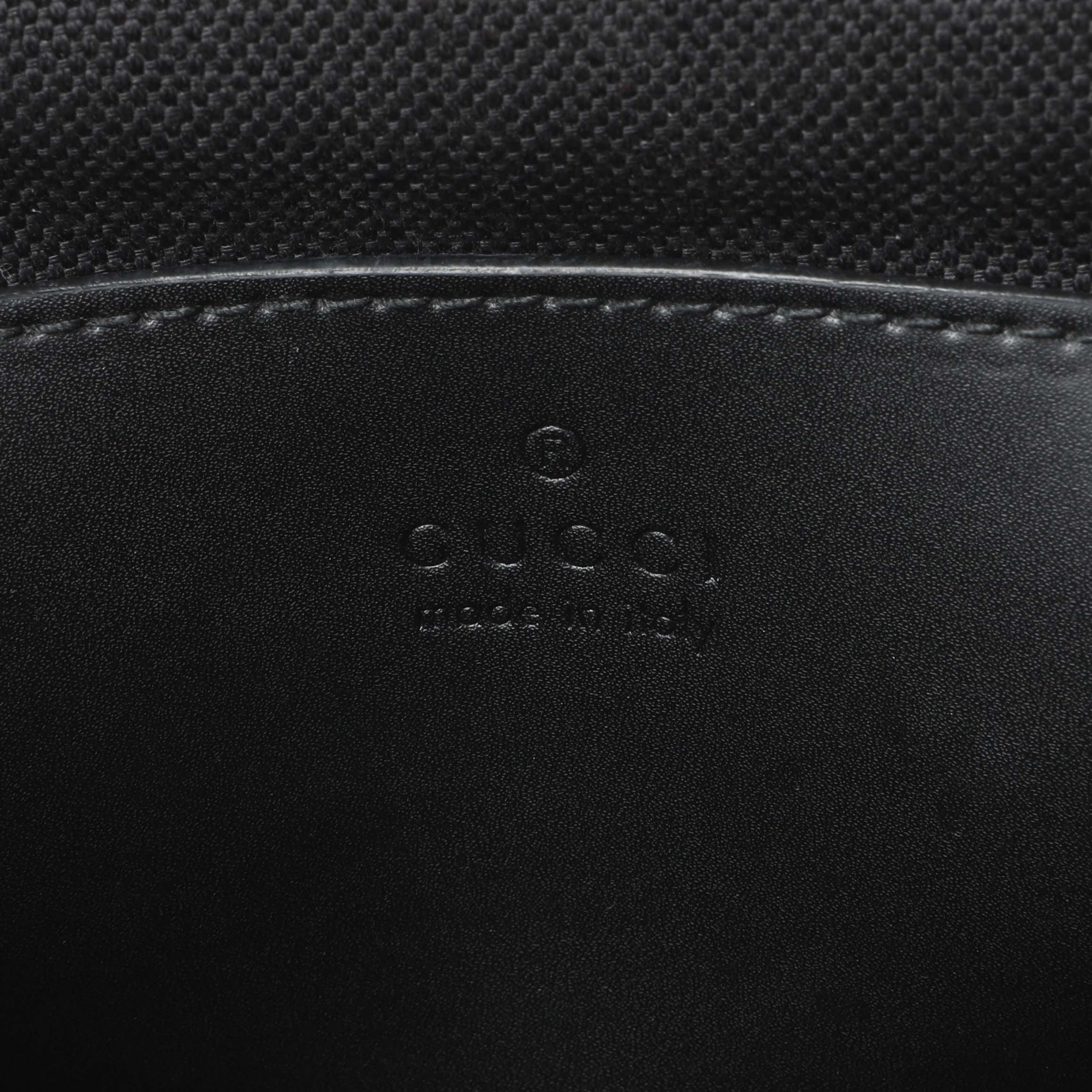 Gucci GG Supreme Monogram Web Small Flat Messenger Bag