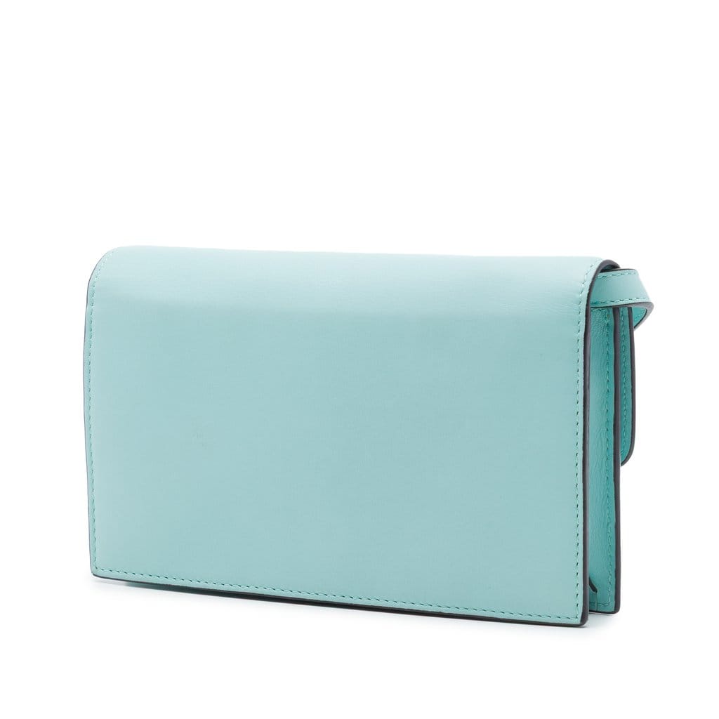 Gucci Calfskin Interlocking G Dollar Wallet On Strap