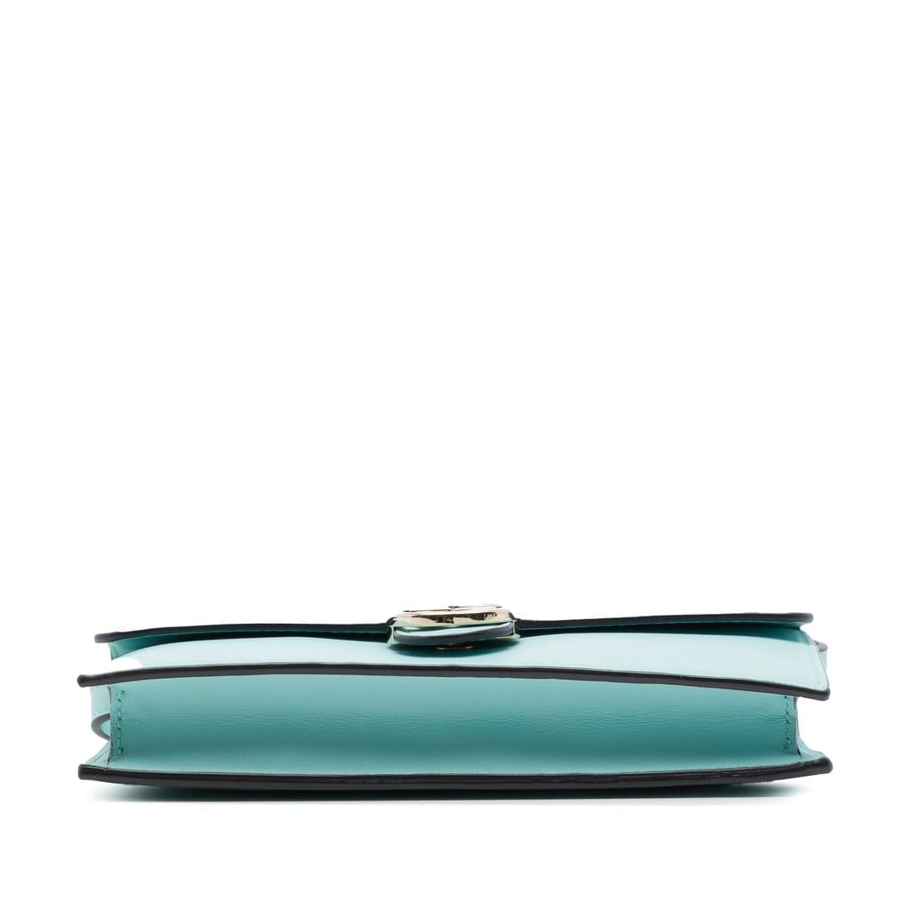 Gucci Calfskin Interlocking G Dollar Wallet On Strap