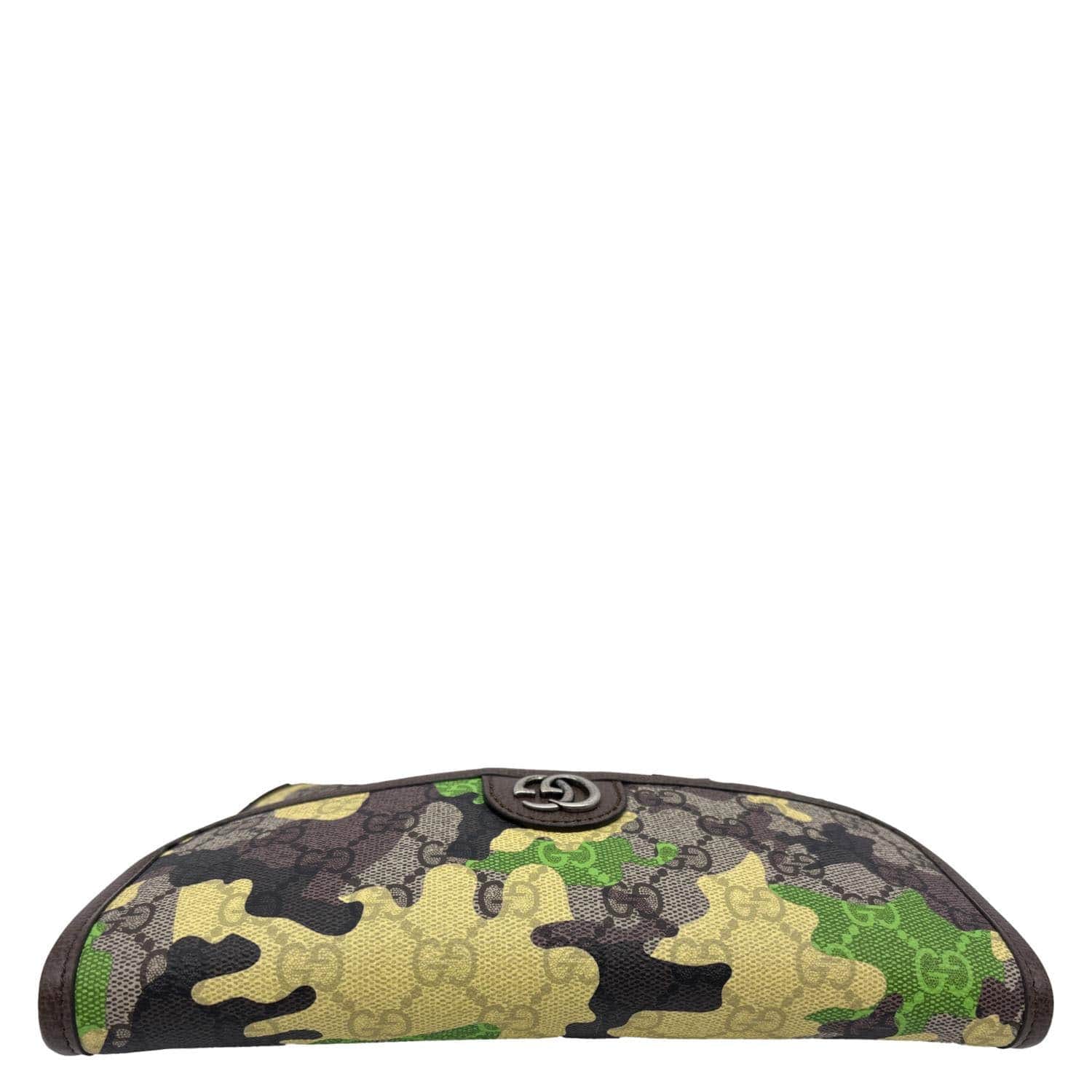 GUCCI Camouflage GG Supreme Canvas Belt Bag Green 752597