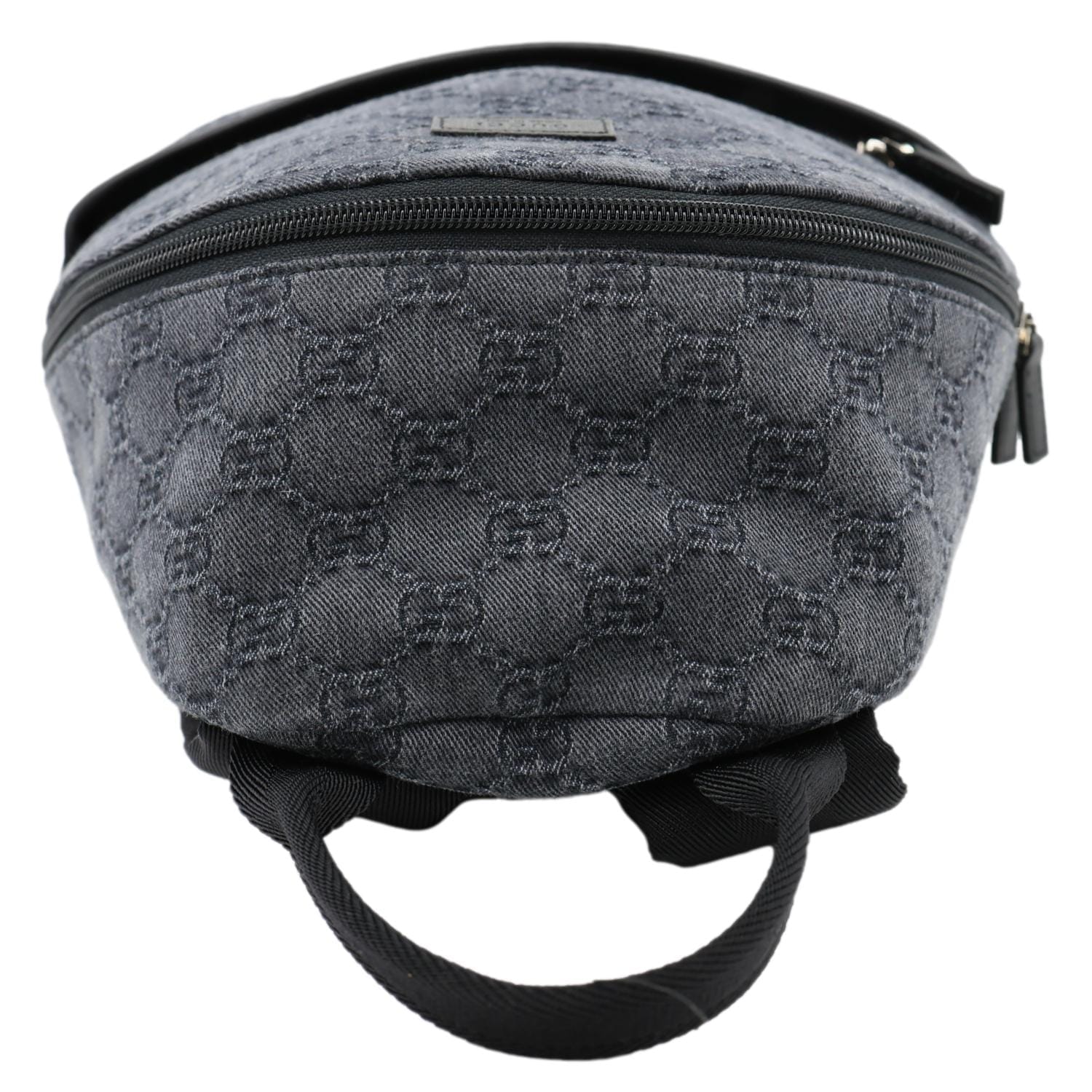 GUCCI Children's GG Denim Backpack Dark Grey 782708