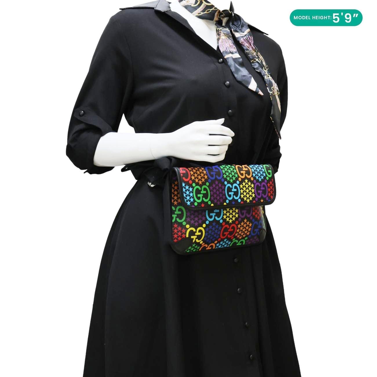GUCCI GG Psychedelic Supreme Canvas Belt Bumbag Bag Multicolor 598113