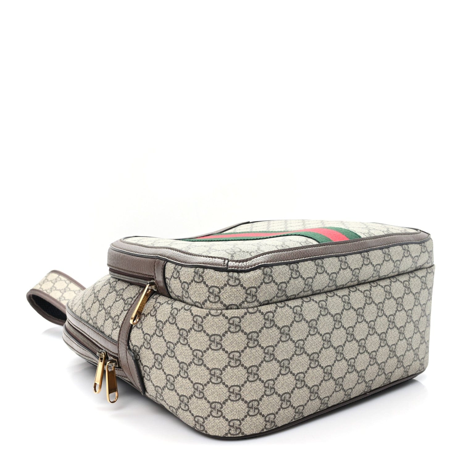 Gucci GG Supreme Monogram Medium Ophidia Day Backpack Brown Brown