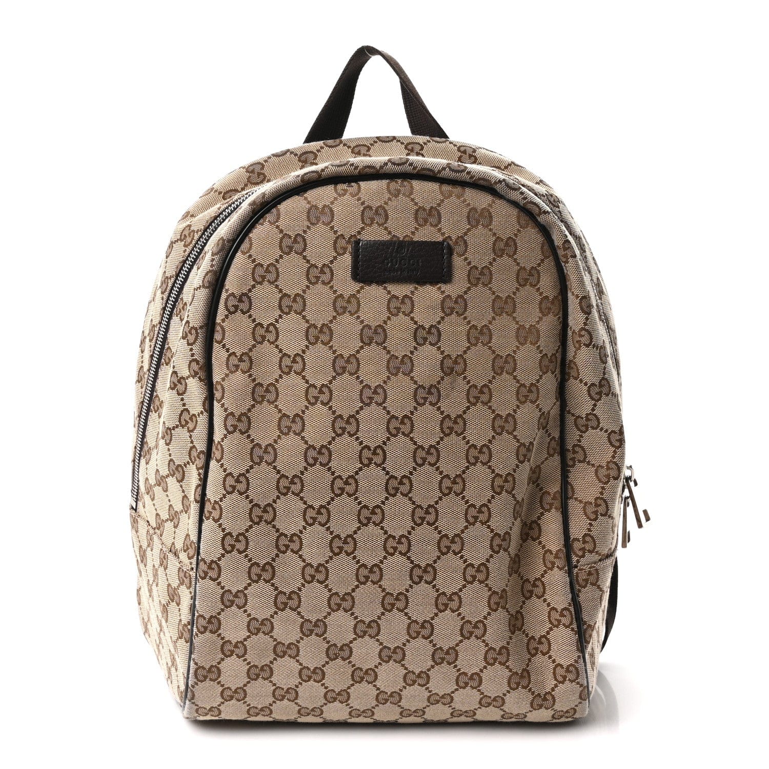 Gucci Monogram Travel Backpack Dark Brown
