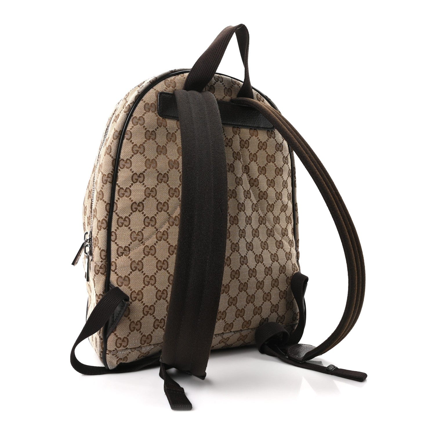 Gucci Monogram Travel Backpack Dark Brown