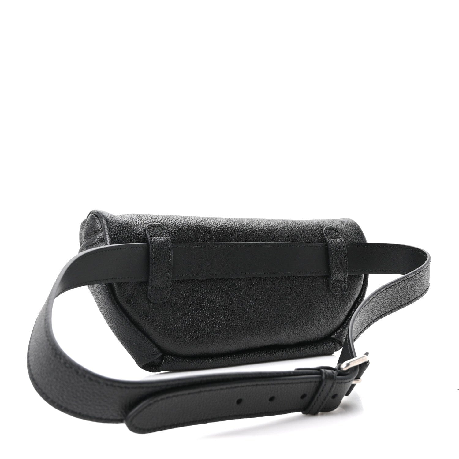 Gucci Grained Calfskin Embossed GG Monogram Belt Bag 100 40 Black