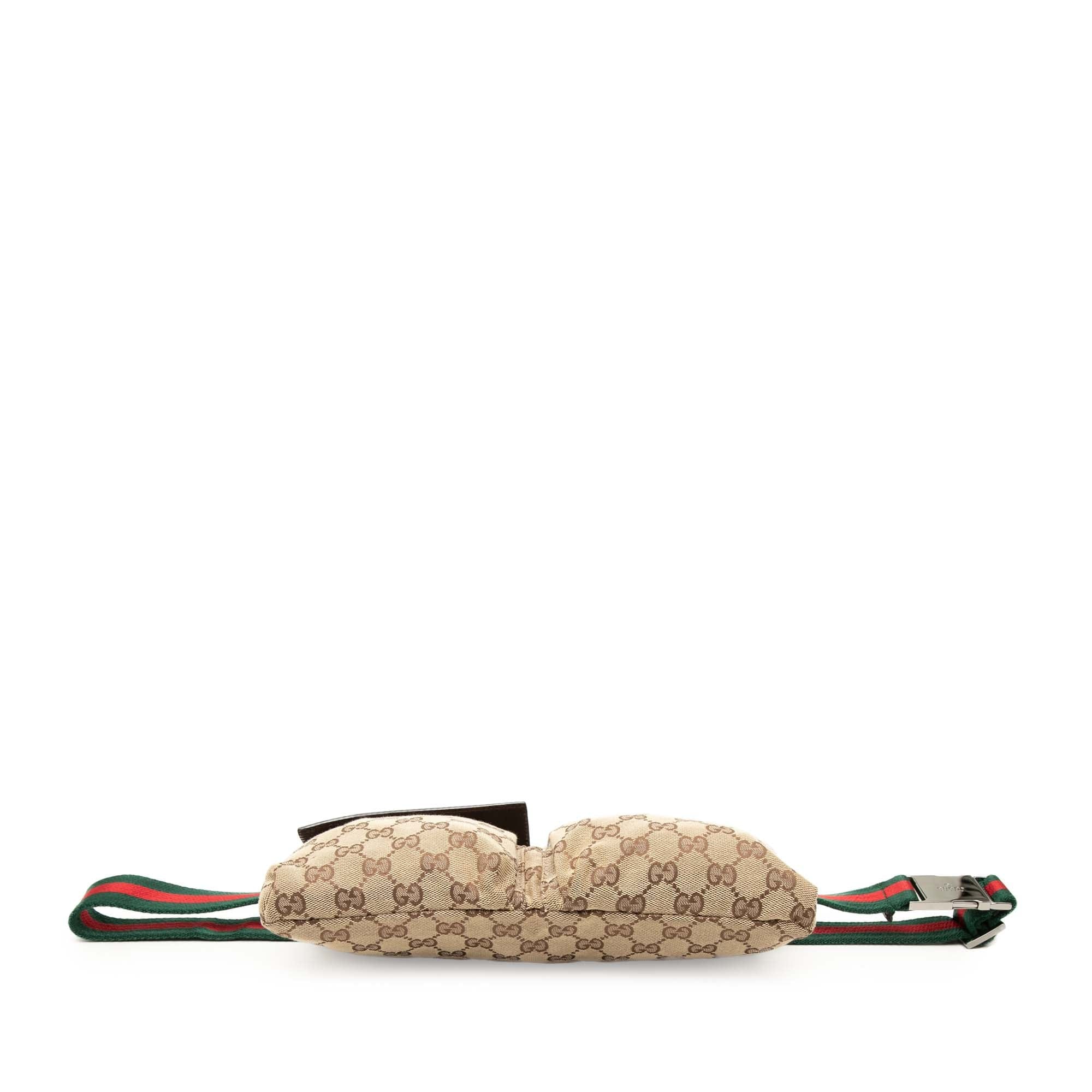 Gucci GG Canvas Web Double Pocket Belt Bag