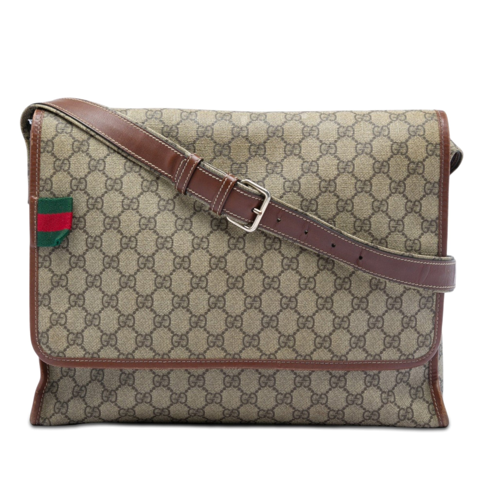 Gucci GG Supreme Web Messenger Bag