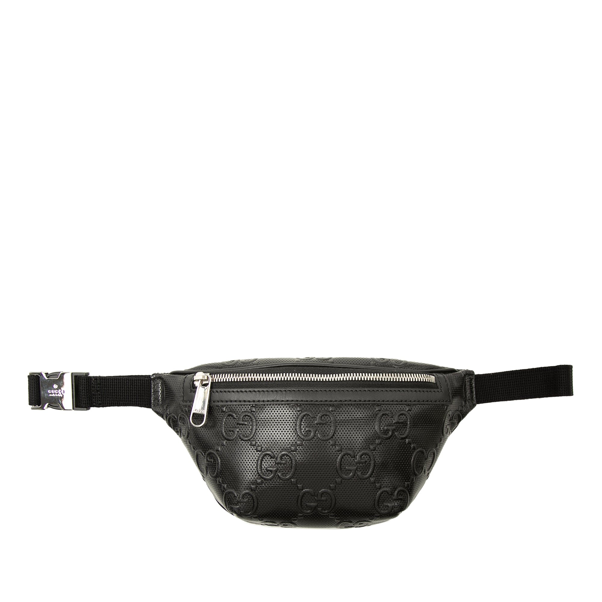Gucci GG Embossed Perforated Leather Belt Bag