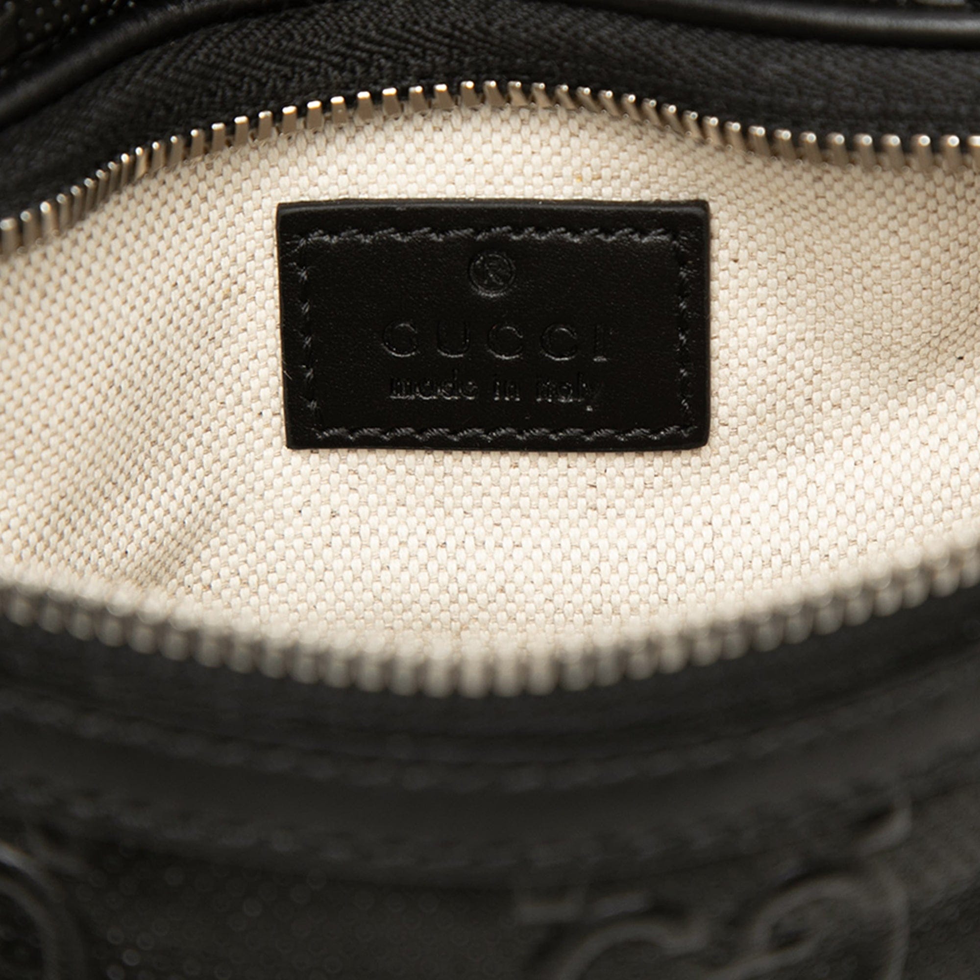 Gucci GG Embossed Perforated Leather Belt Bag