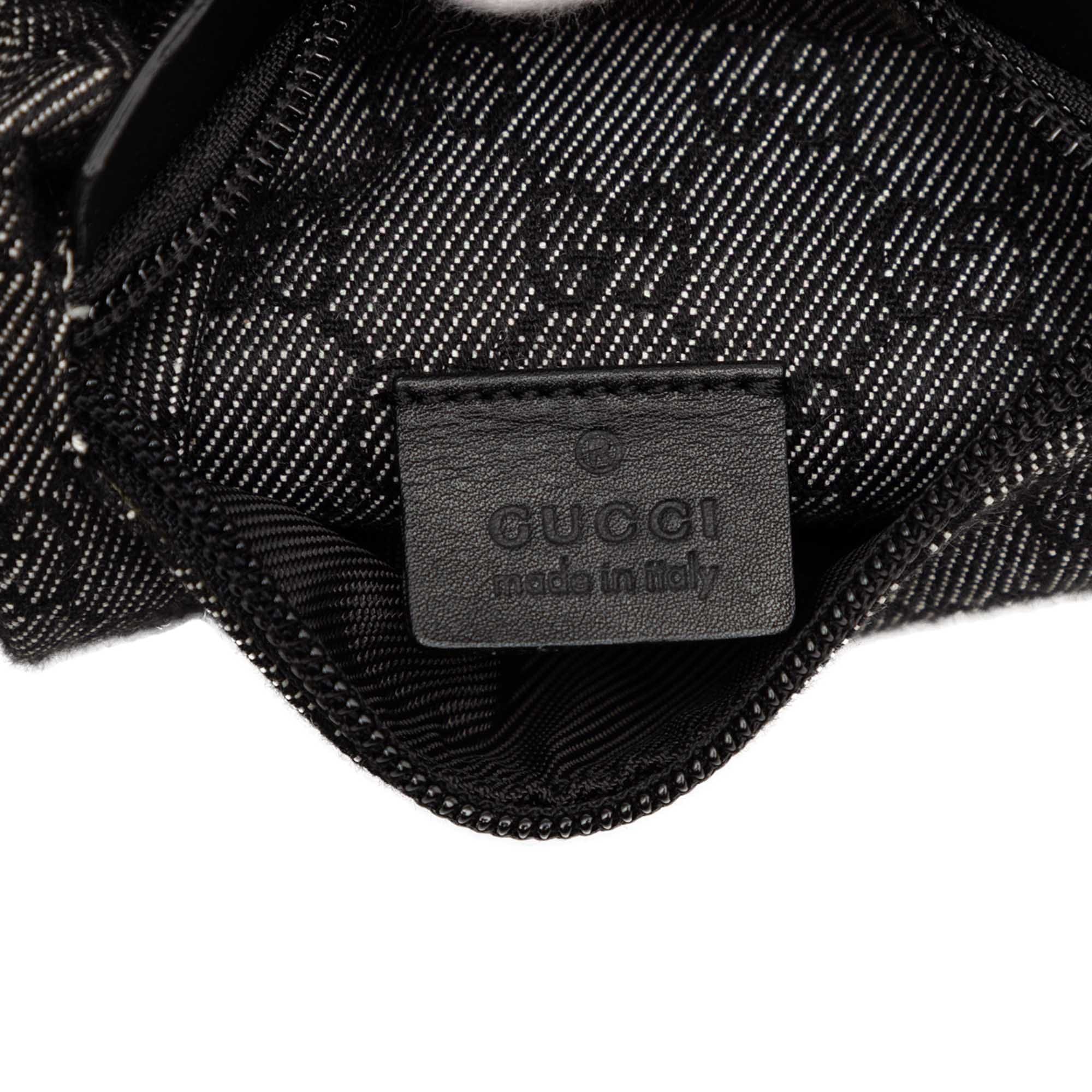 Gucci GG Denim Double Pocket Belt Bag