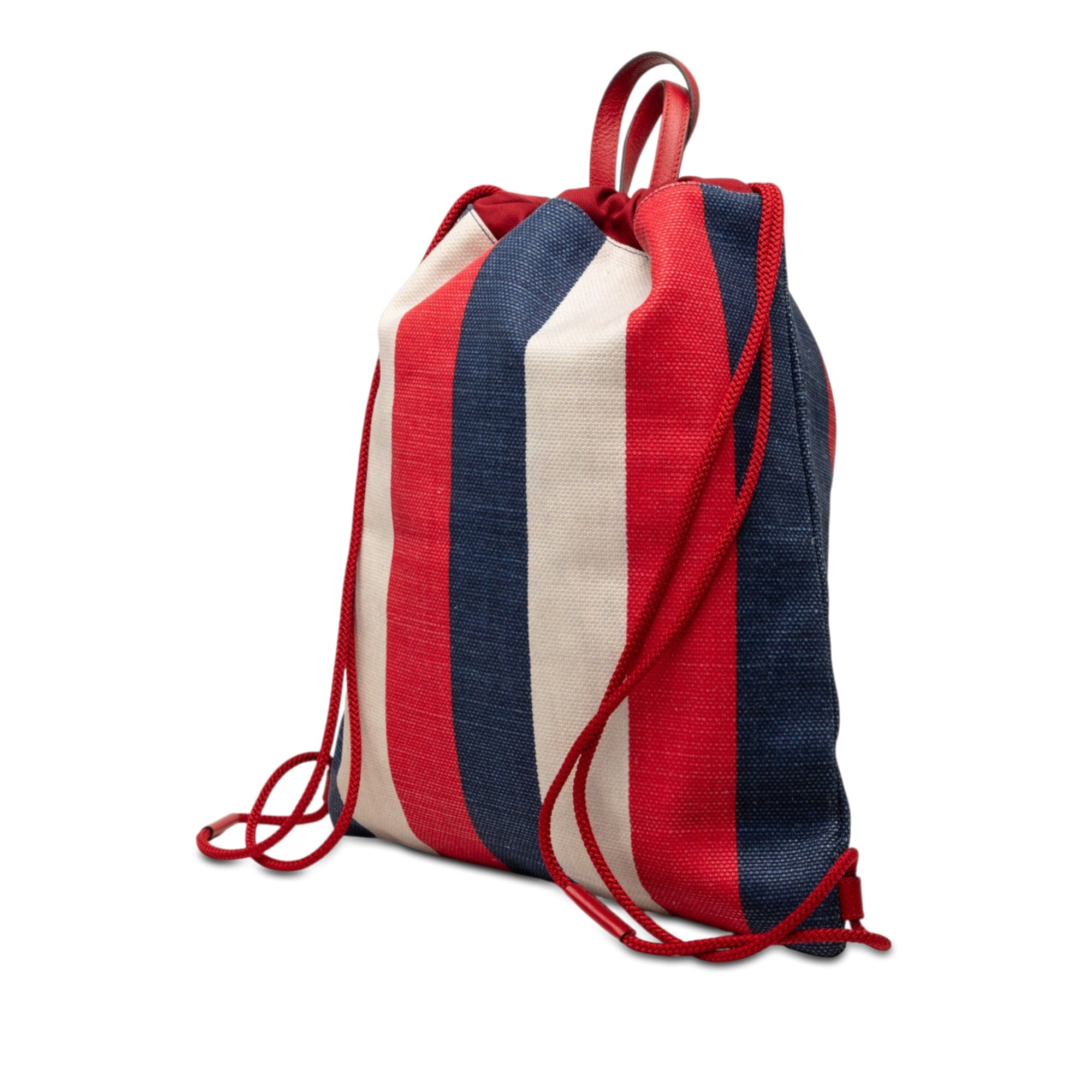 Gucci Canvas Baiadera Striped Drawstring Backpack