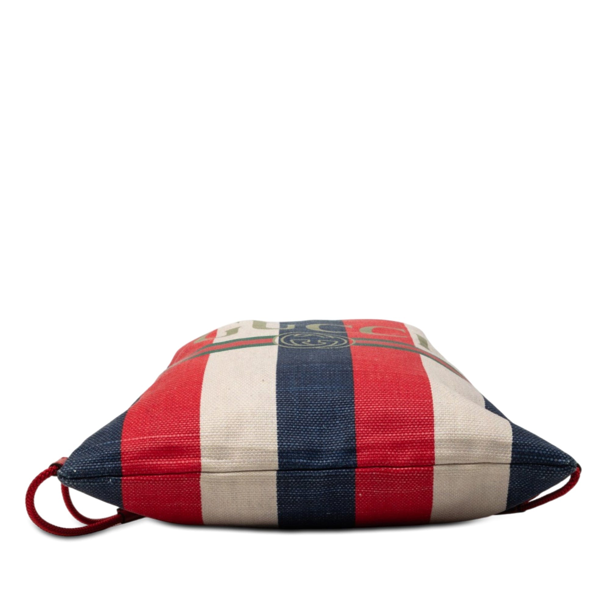 Gucci Canvas Baiadera Striped Drawstring Backpack
