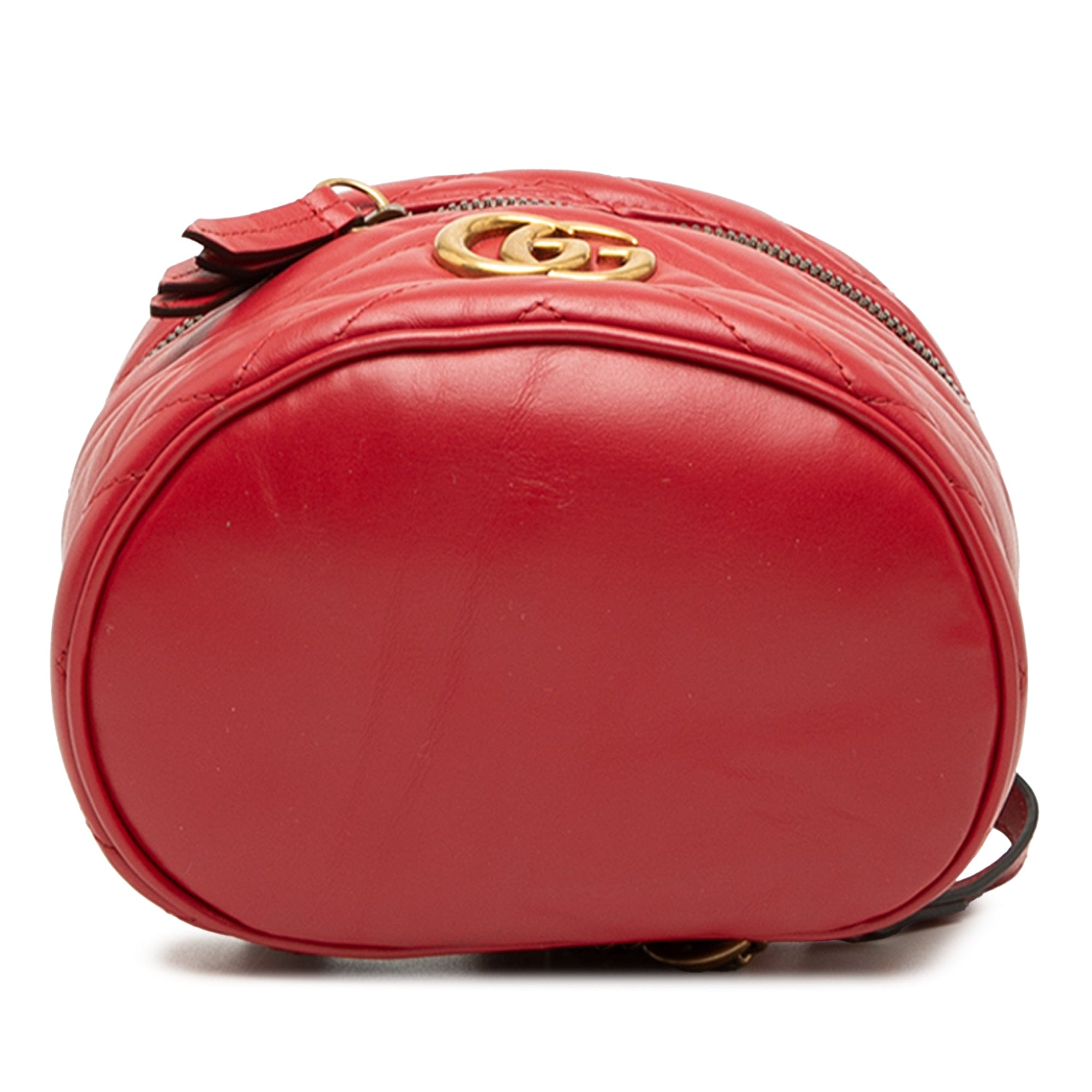 Gucci Mini GG Marmont Matelasse Calfskin Round Backpack