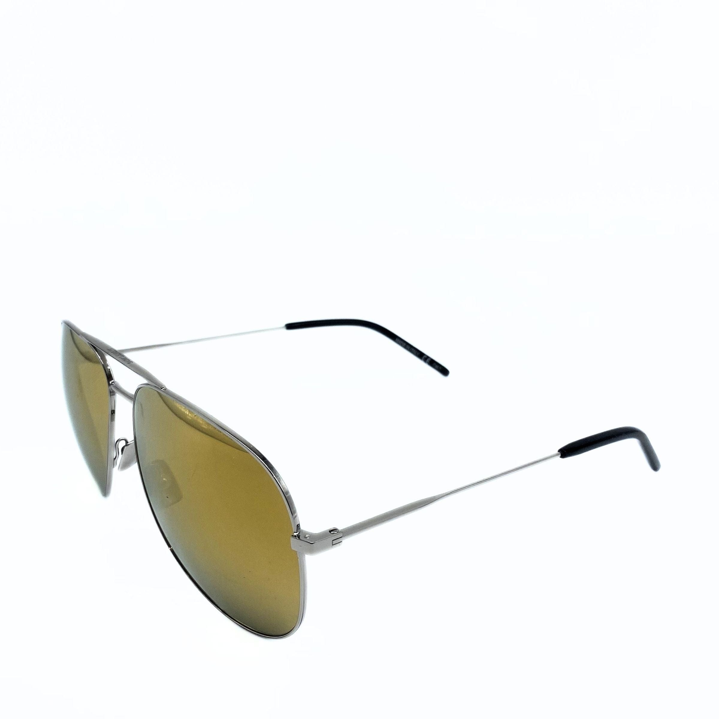Saint Laurent Yves Saint Laurent Silver Aviator Yellow