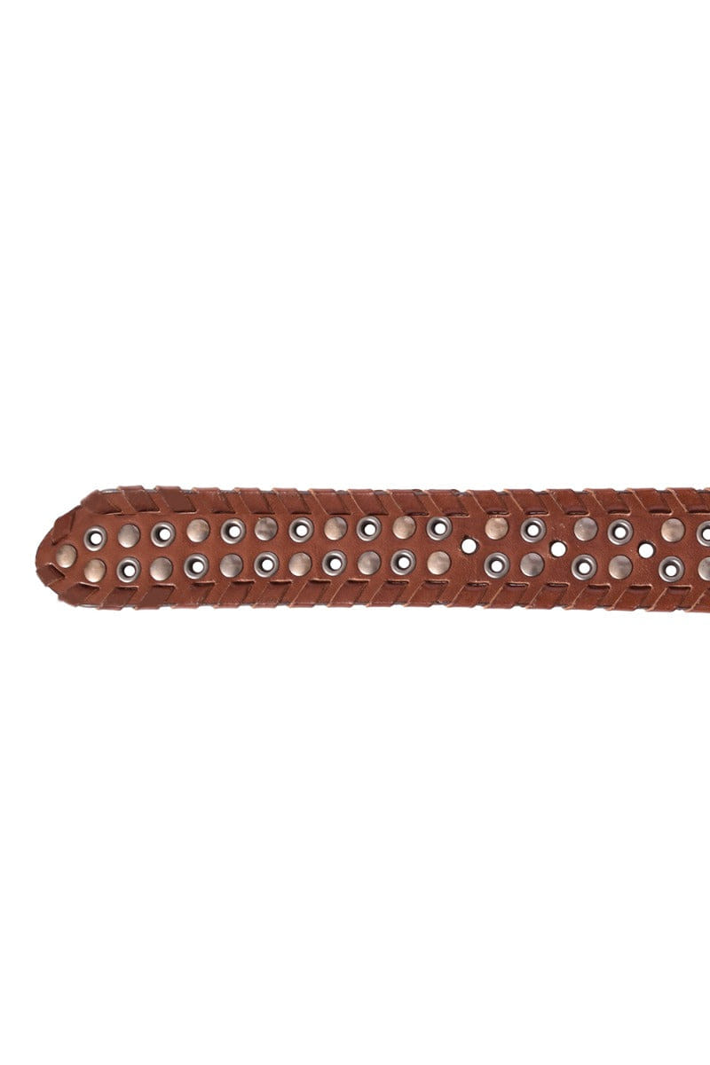 Prada Brown Knotted Leather Men'S Belt