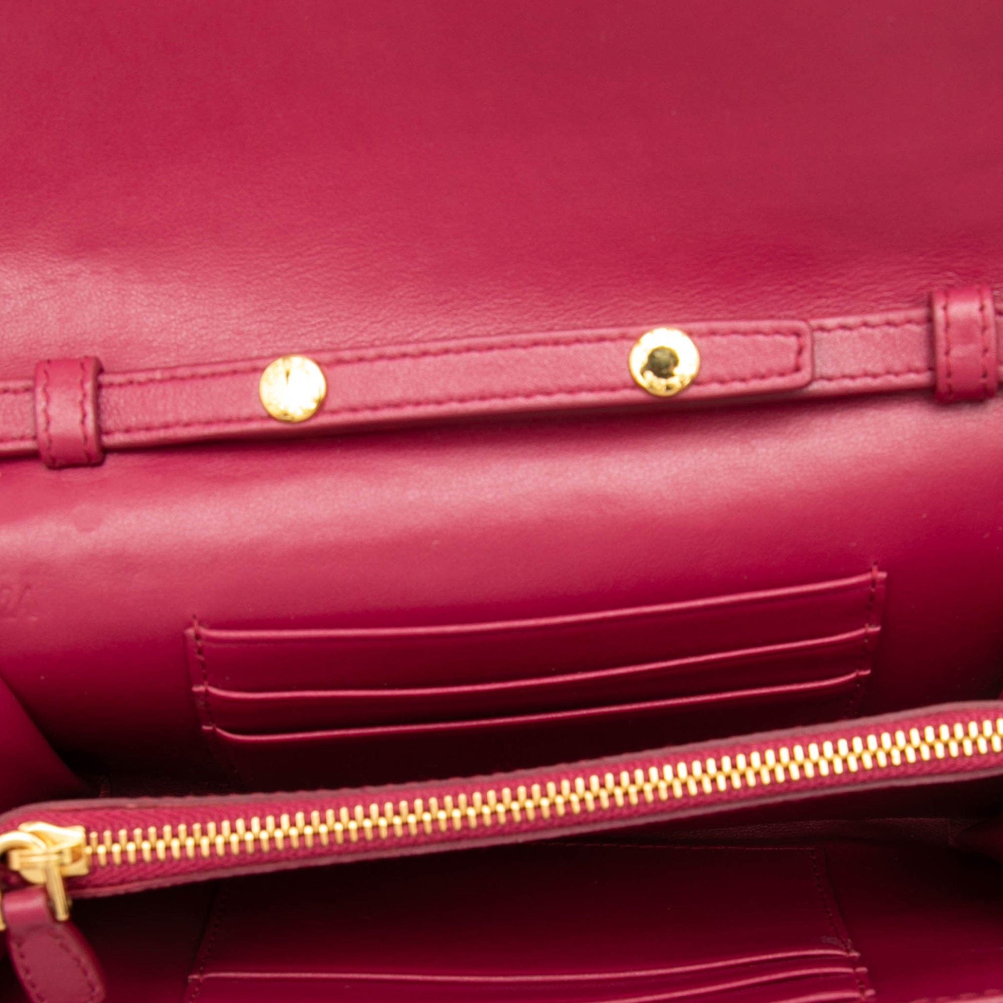 Prada Tessuto Impuntu Wallet on Strap