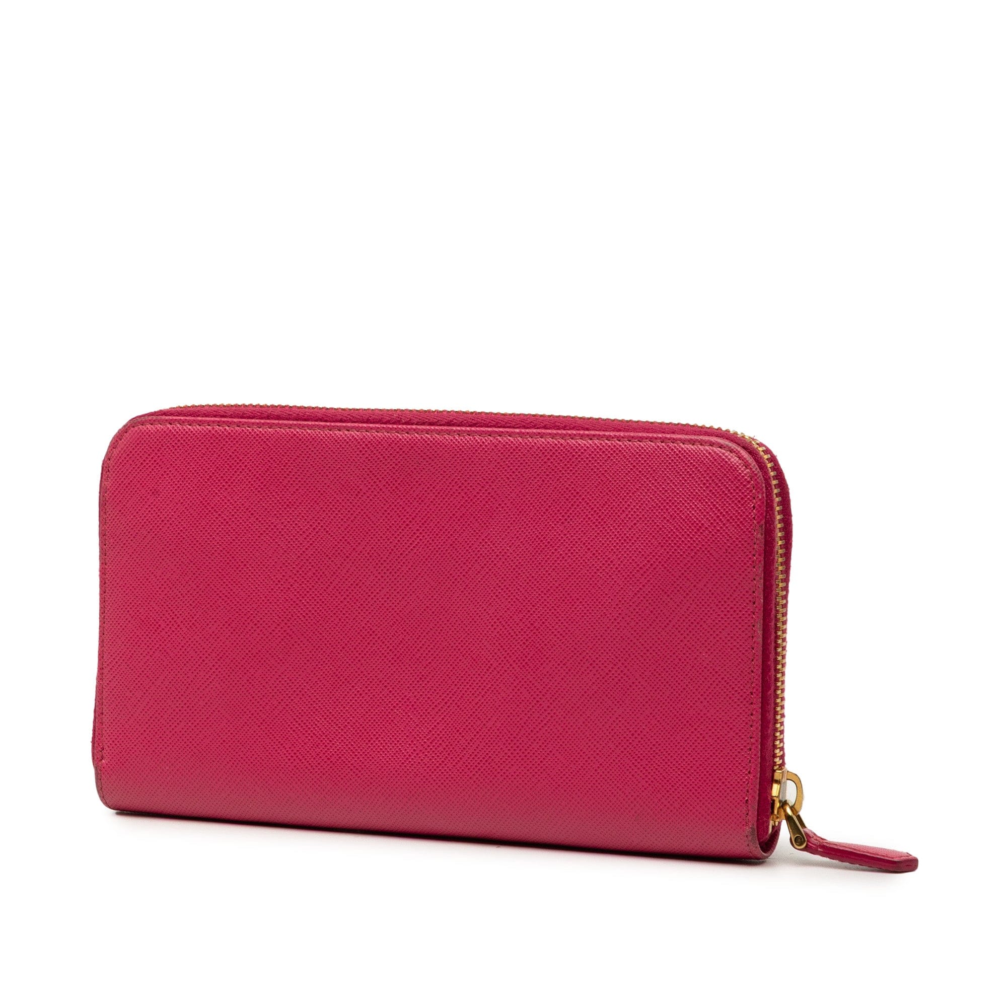 Prada Saffiano Zip Around Long Wallet
