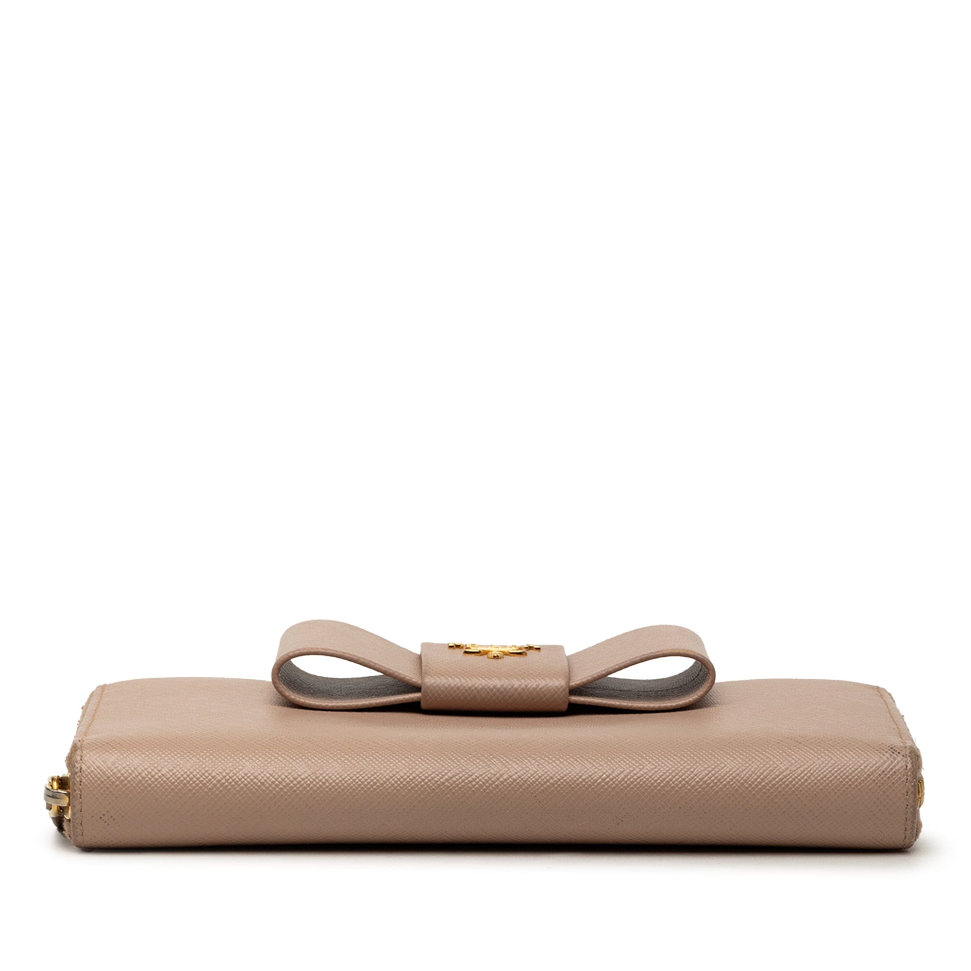 Prada Saffiano Fiocco Bow Long Wallet