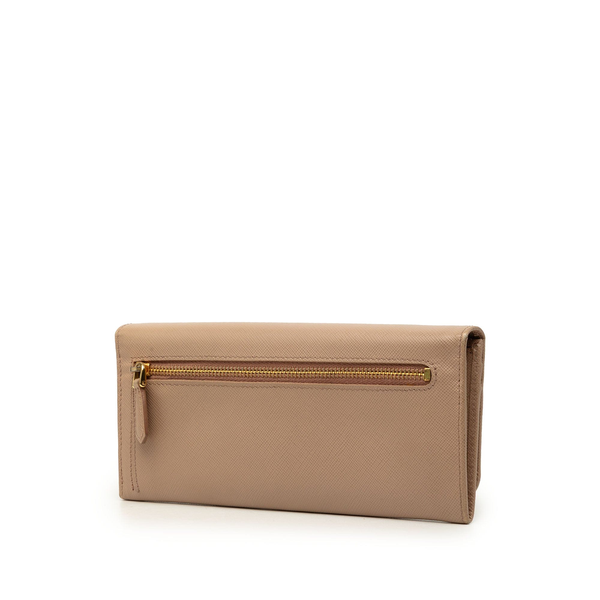 Prada Saffiano Bow Continental Long Wallet