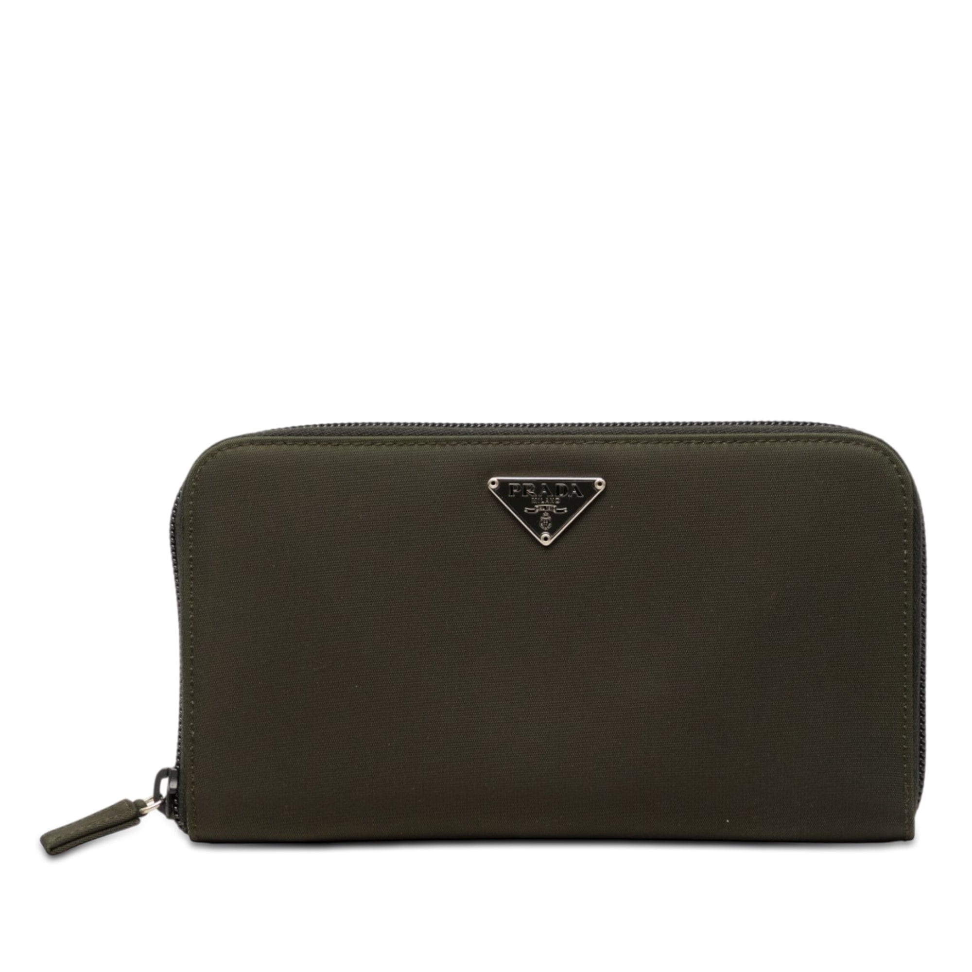 Prada Tessuto Zip Around Wallet