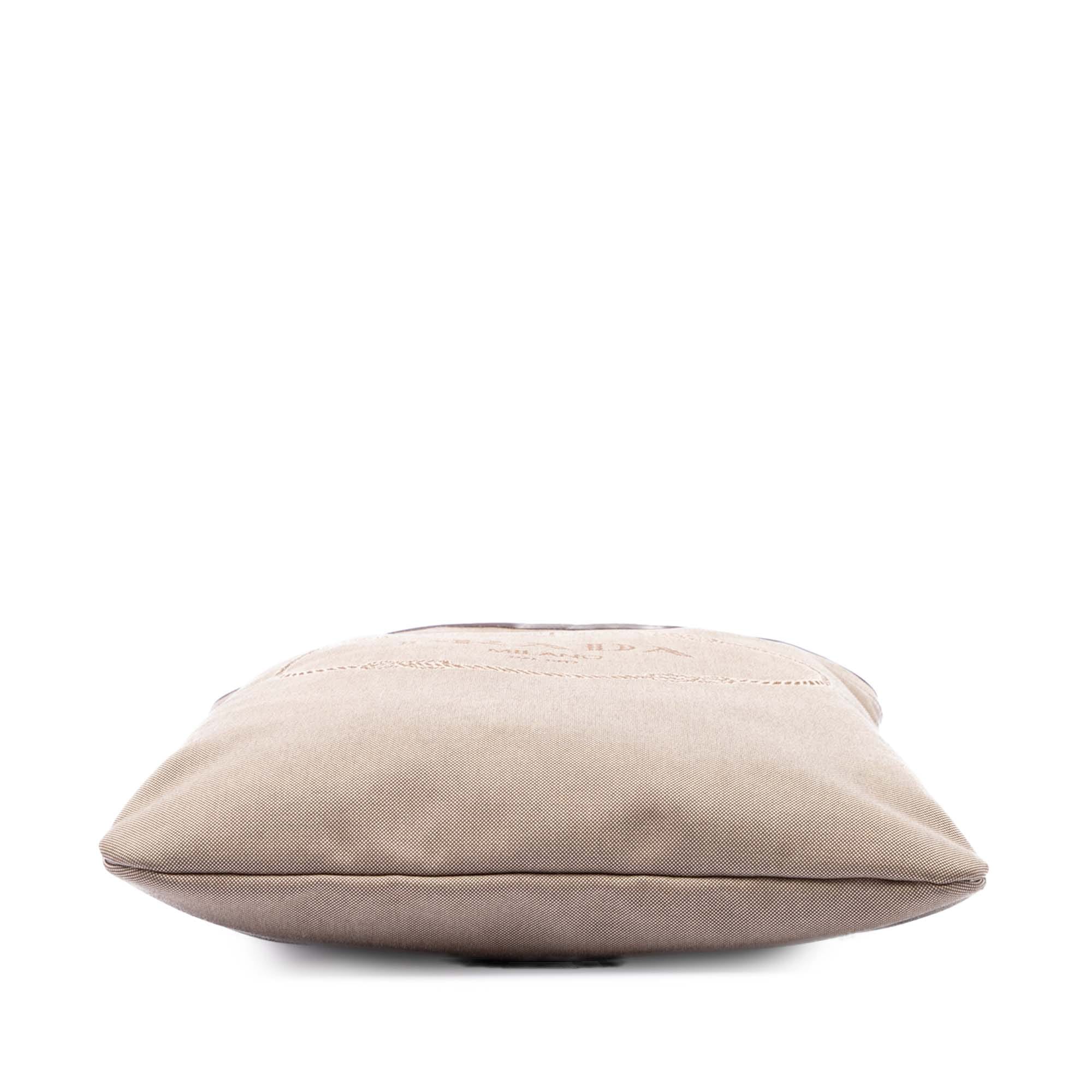 Prada Canvas Canapa Logo Messenger Bag