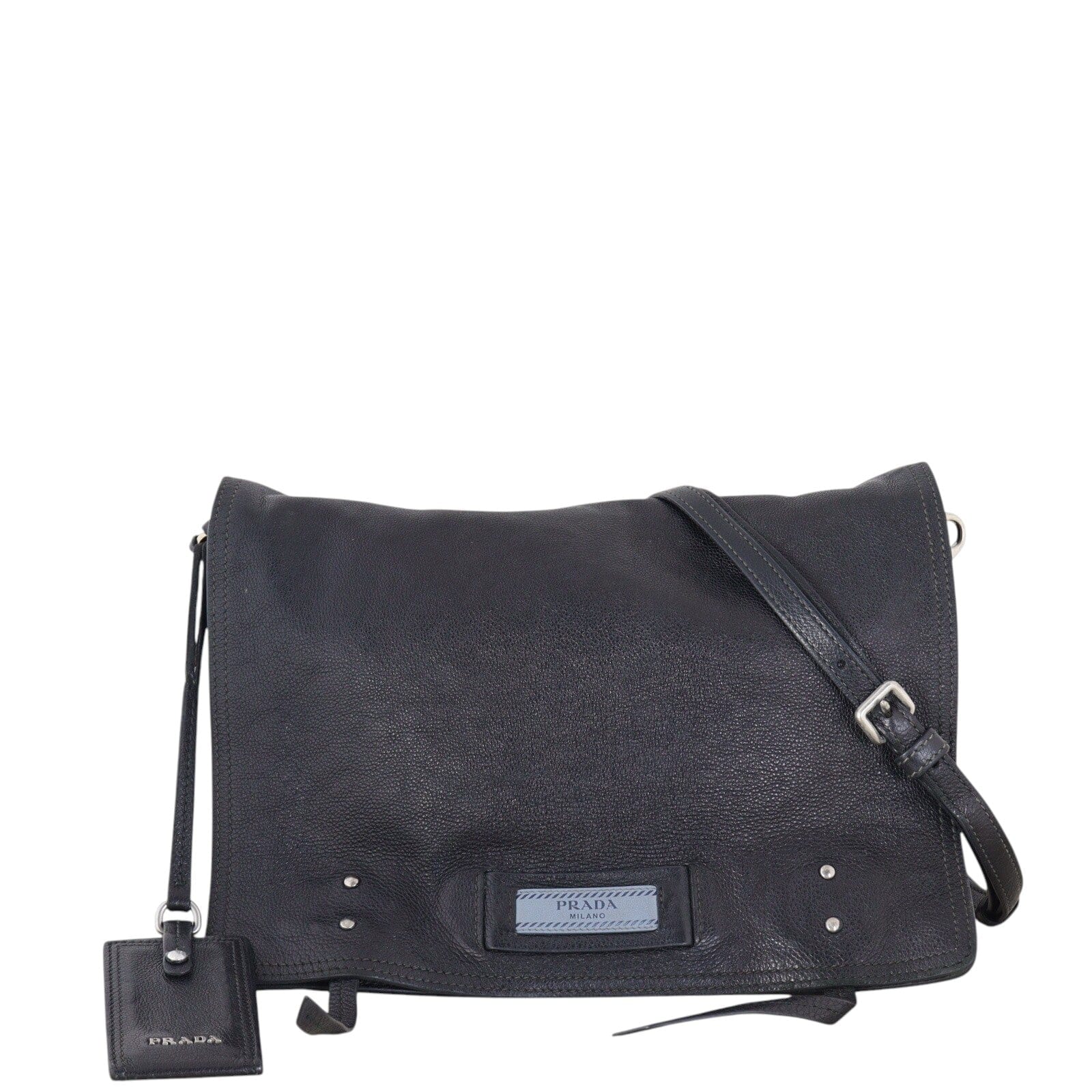 Prada Etiquette Glace Calfskin Messenger Bag